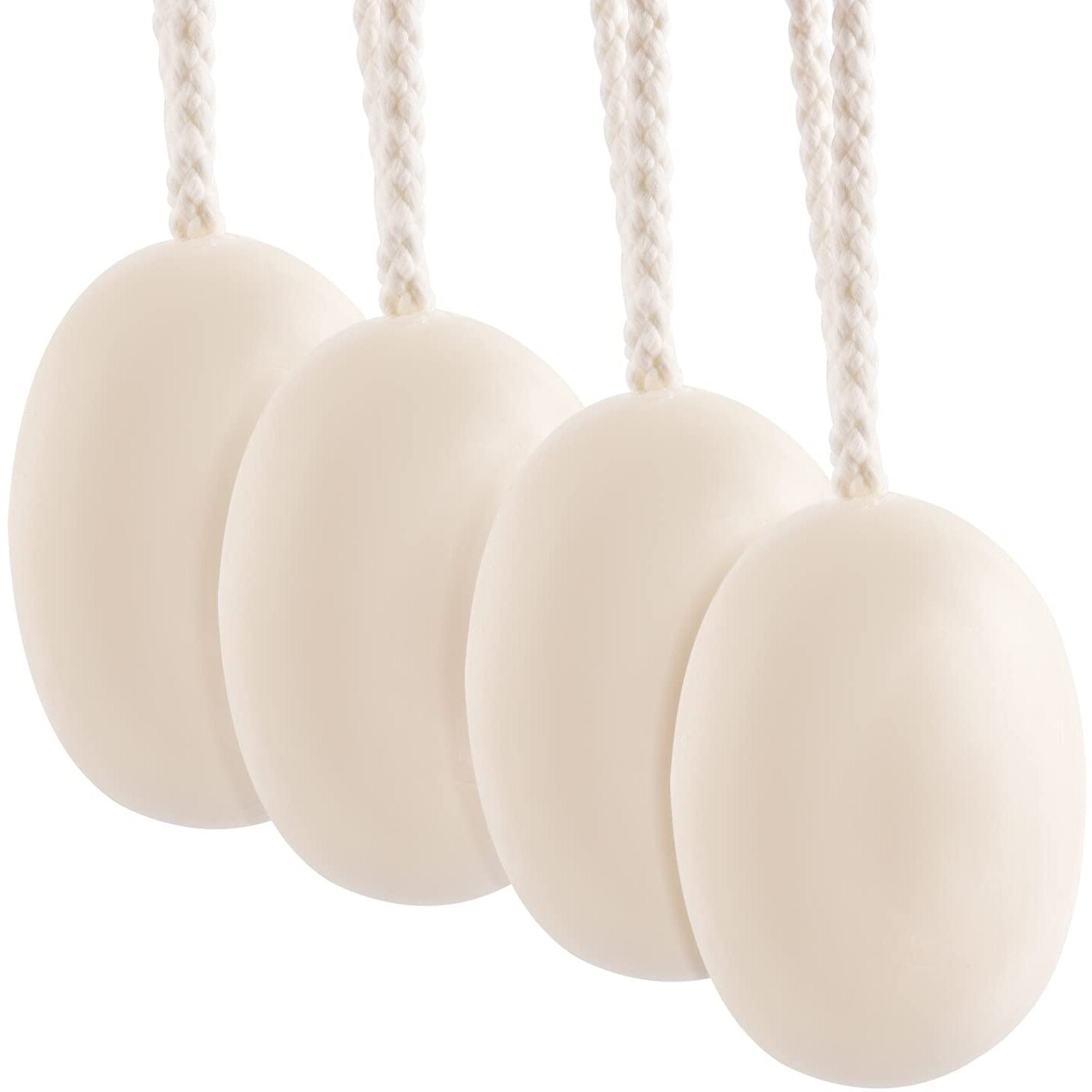 Natural Men Bar Soap, 4Pcs Soap On A Rope Set For Face Body Hair Bath Soap About 7 Ounce Each.Foreverlily