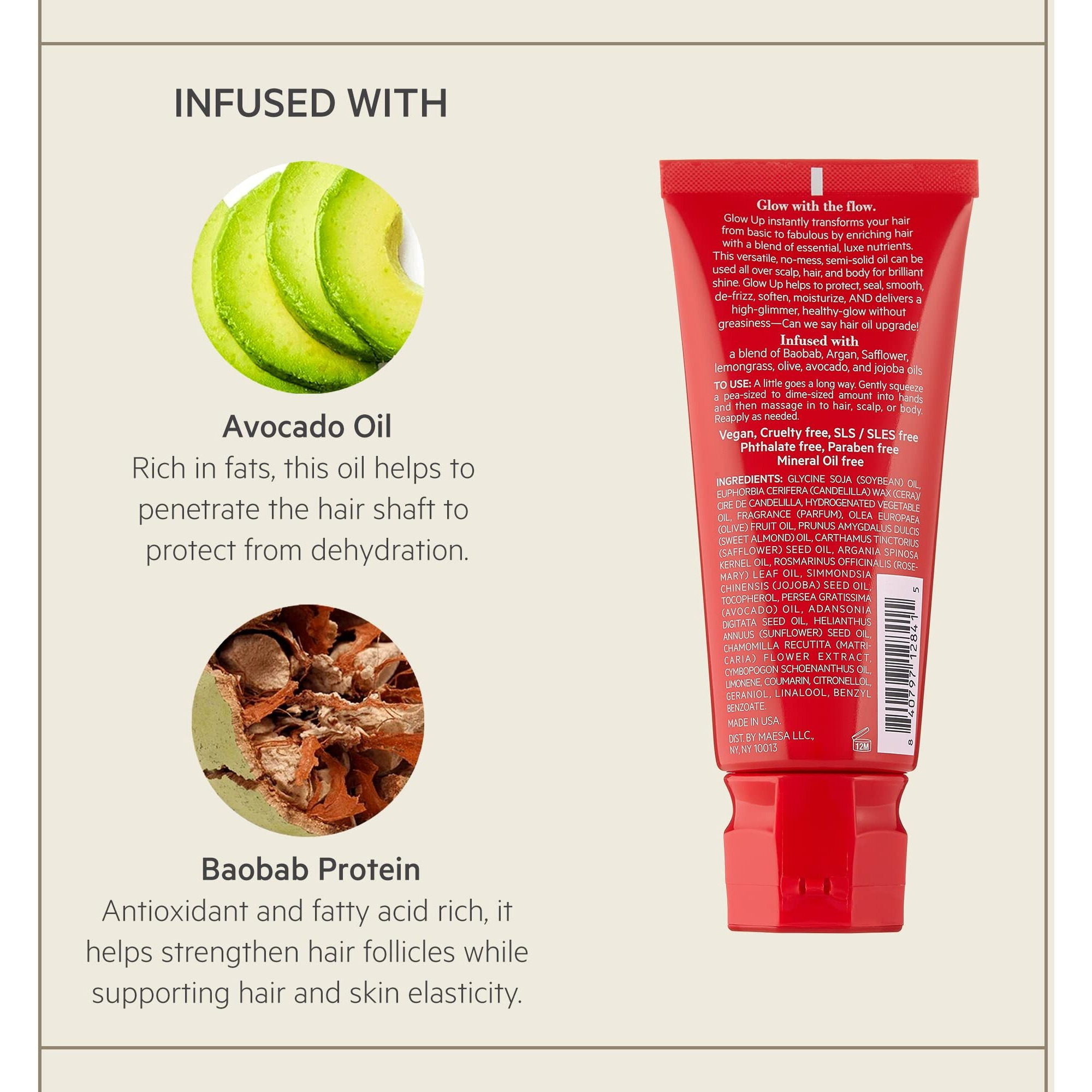 Tph By Taraji Hair Oil Blend For Hair & Dry Scalp With Avocado, Argan & Jojoba Oil, 2 Fl Oz - Glow Up Scalp, Smoothing Body Oil & Hair Gloss For Coily, Curly Hair - Vegan Formula For Women & Men