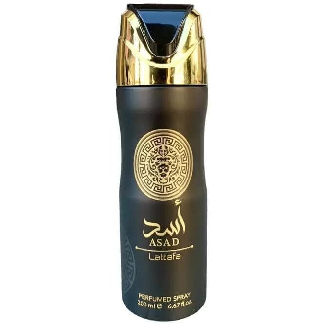 Asad Lattafa Perfumed Spray 200Ml (6.67 Fl Oz) Body Deo Spray For Men Arabian Fragrance Lasting