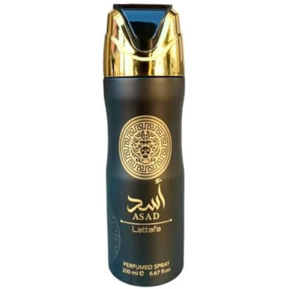 Asad Lattafa Perfumed Spray 200Ml (6.67 Fl Oz) Body Deo Spray For Men Arabian Fragrance Lasting