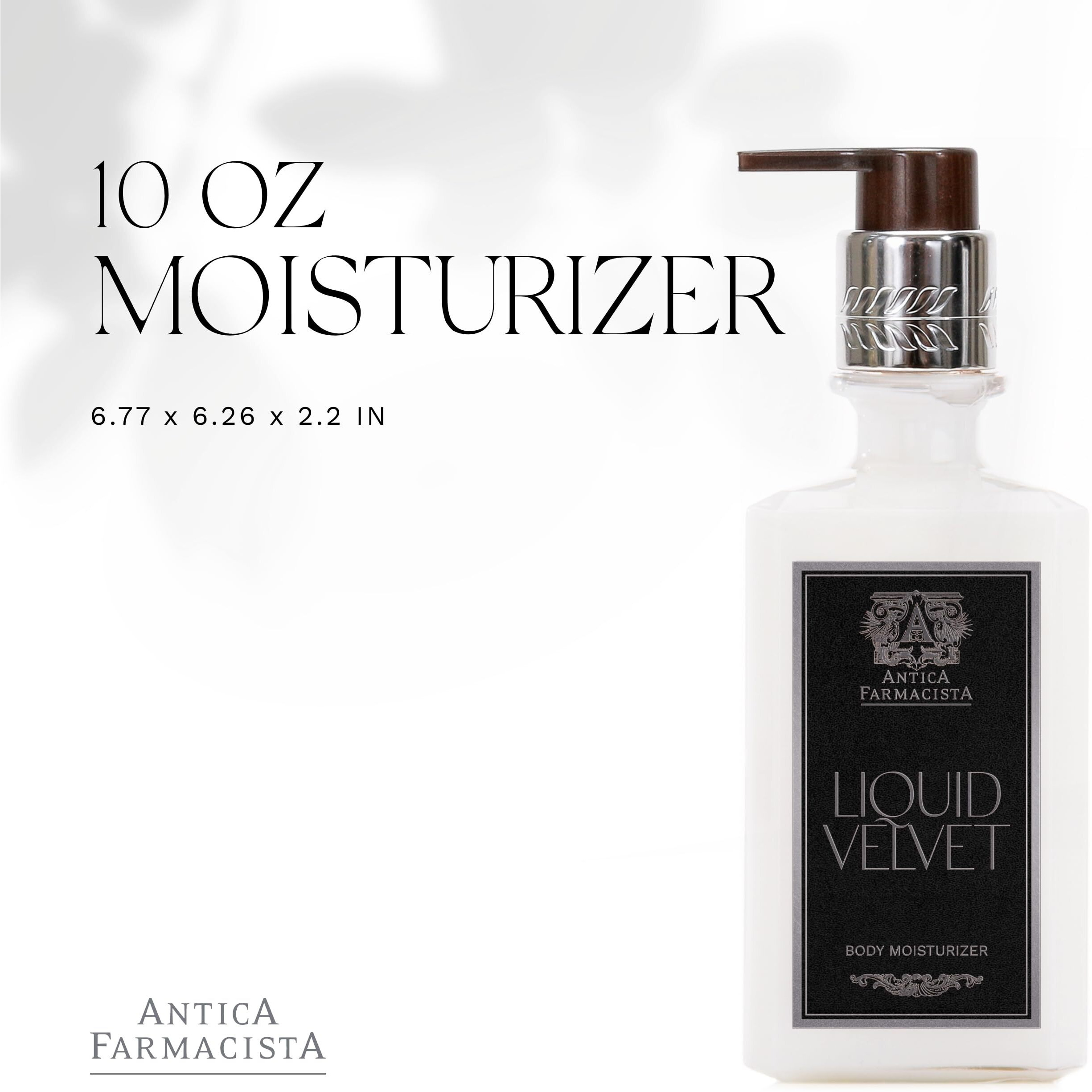 Antica Farmacista Body Moisturizer - Moisturizing Scented Lotion - Premium Body Moisturizer - Luxury Gift For Women & Men - Hand & Skin Hydration - Liquid Velvet, 10 Fl Oz