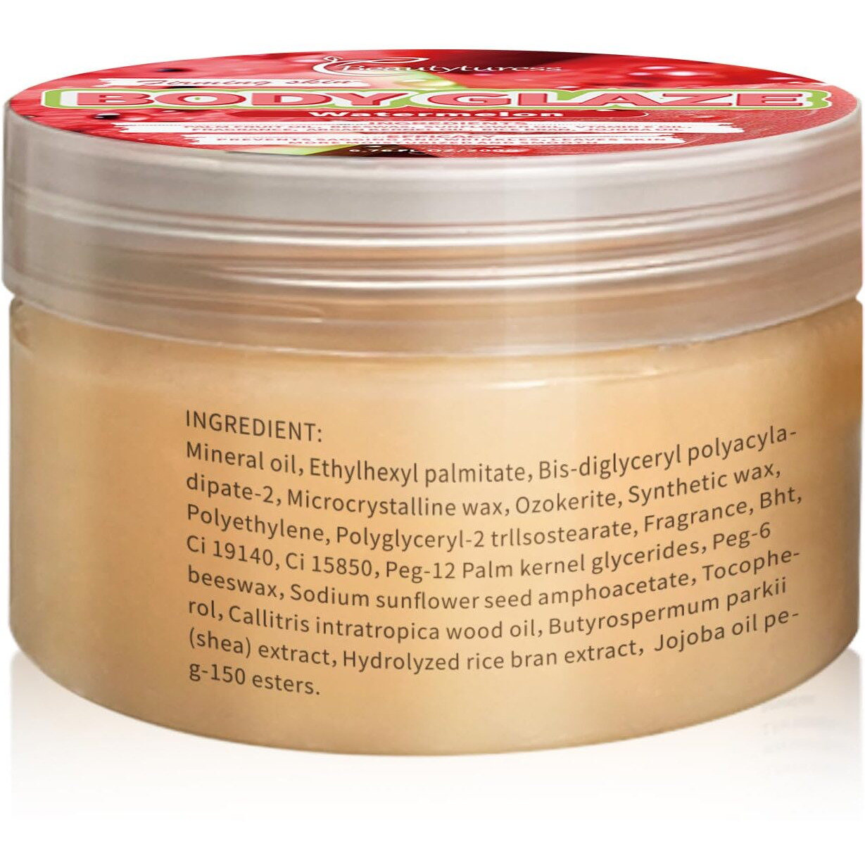 Beautyturess Body Cream Body Cream 200G High Nourishment Nourishing Body Spring Water Fruity Series - Watermelon Scent Long-Lasting Moisturizing For Daily Body Care