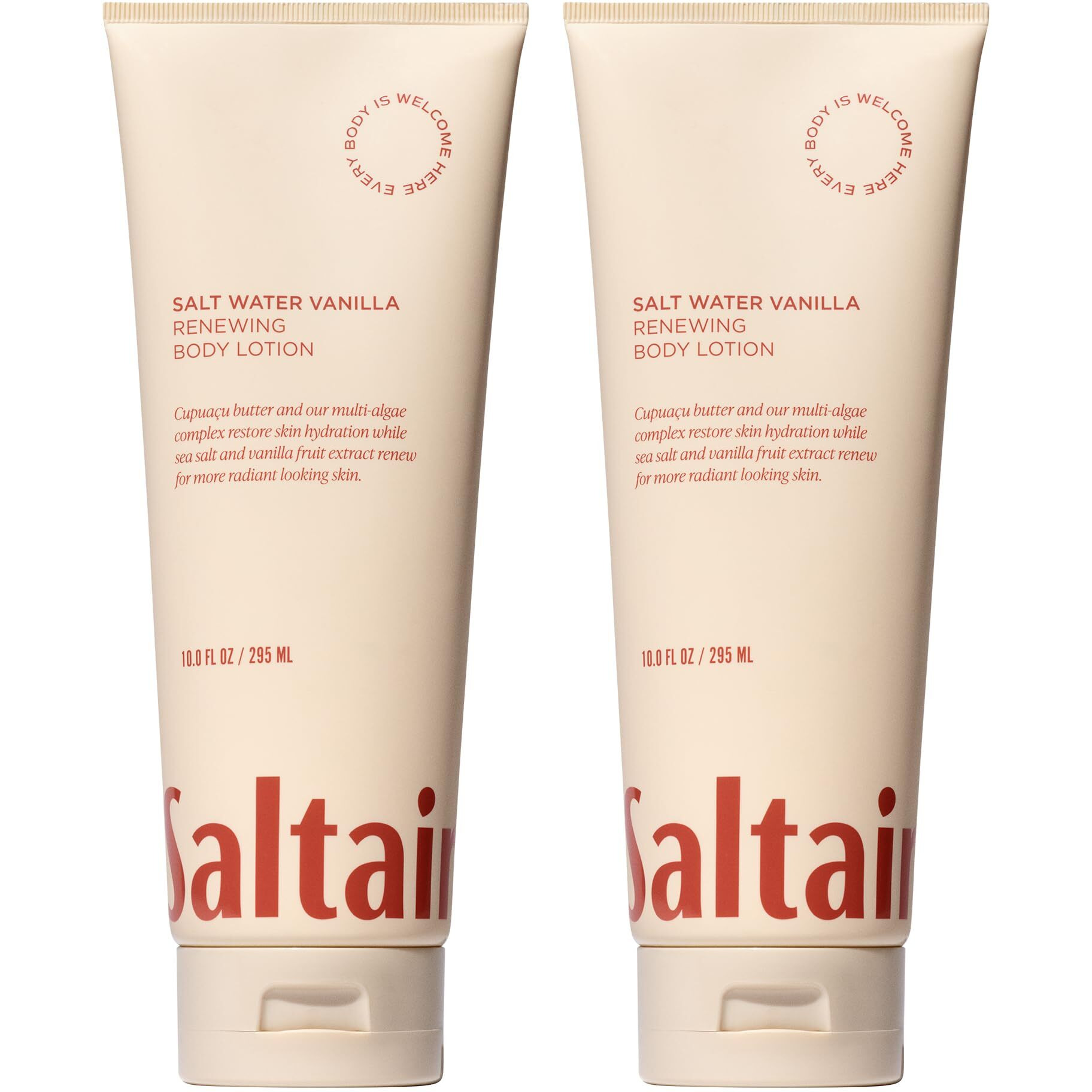 Saltair Body Lotion - 2 Pack Moisturizing Lotion For Dry Skin. Salt Water Vanilla Scented Hydrating Body Cream With Nourishing Moisturizer Formula. Skin Care For Women And Men. 2X 10Oz Tubes