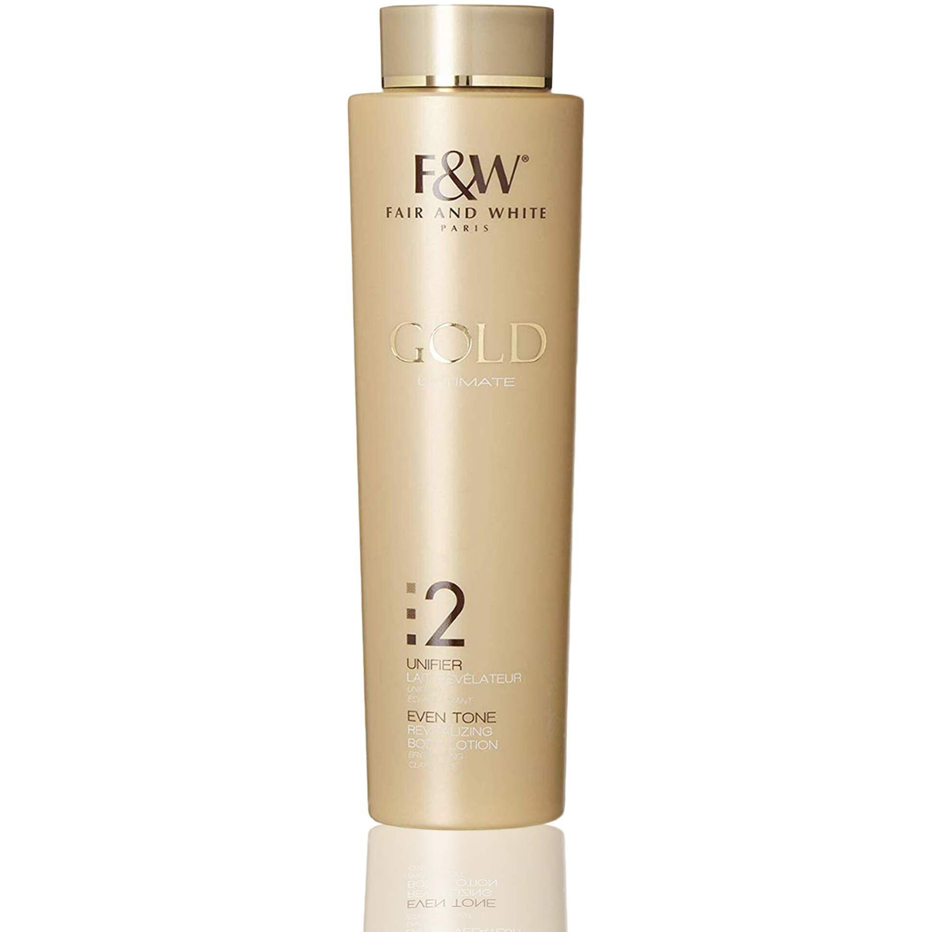 Fair & White 2 Gold Revitalizing Body Lotion | 500Ml / 17.6Fl.Oz | With Argan Oil, Vitamin E And Shea Butter