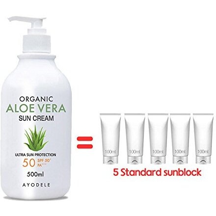 Ayodele Aloe Vera Spf50+ Pa+++ Body And Face Sunscreen 16.9 Oz