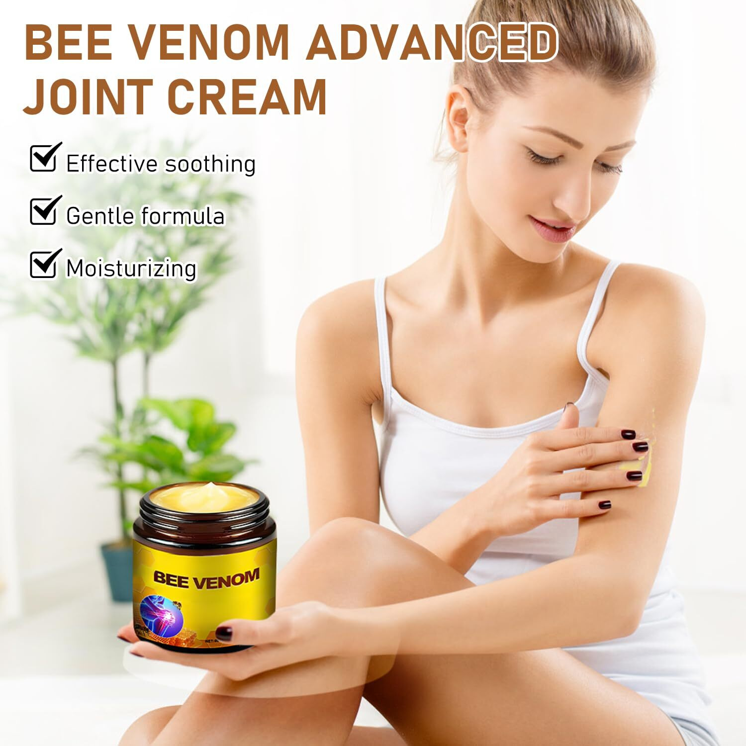 2Pcs Bee Venom For Joint Relief Cream For Arthritis Joint Healing Cream Body With Natural Formula For Neck,Waist,Back Hand Feet And Leg
