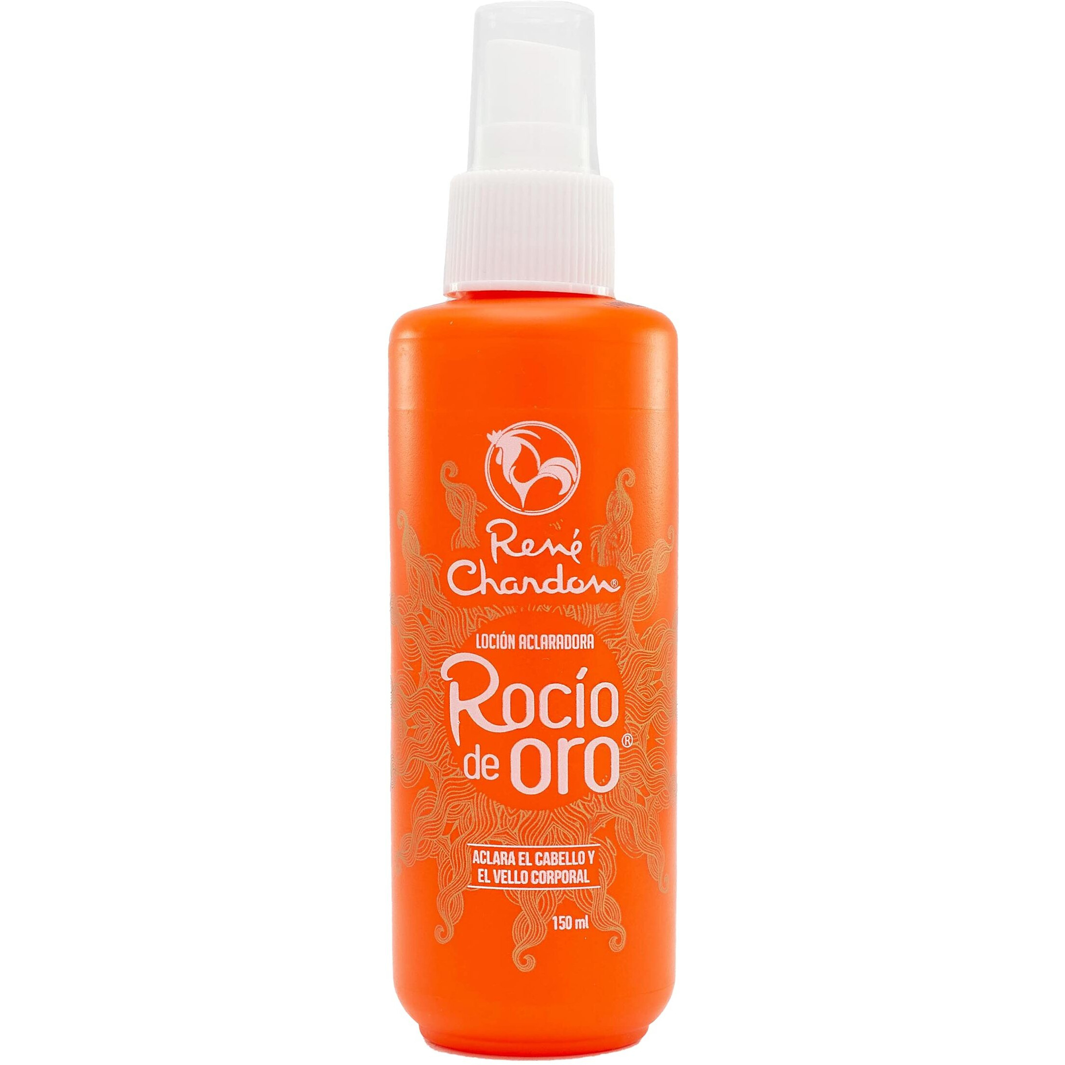Rene Chardon Rocio De Oro Hair Lightening Lotion Blonde Formula, 5Oz-150Ml Spray Bottle 1 Count, With Vitamin D And Silicone, For All Hair Types