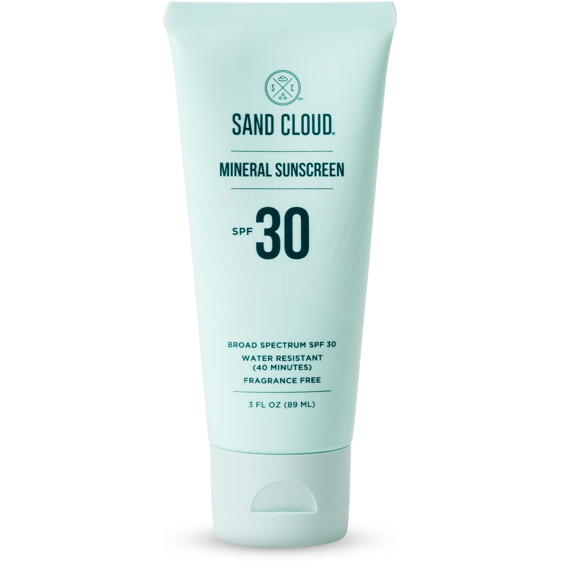 Sand Cloud Broad Spectrum Mineral Sunscreen For Body Spf 30, 3 Oz - Fragrance-Free Body Mineral Sunscreen That Hydrates, Nourishes, & Protects Skin - Zinc Oxide Body Sunscreen For Sensitive Skin