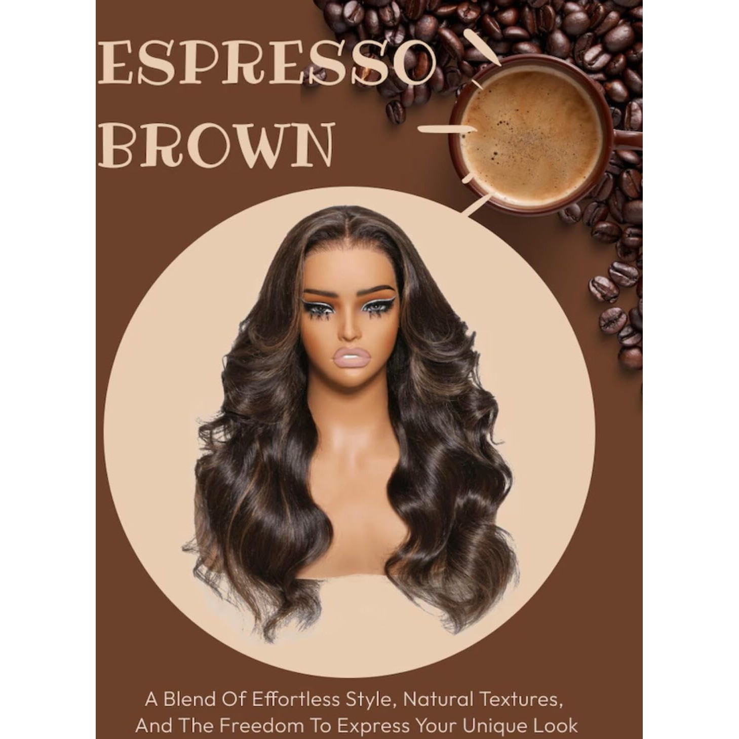Beauty Forever Bye Bye Knots Espresso Brown With Highlights Loose Body Wave Glueless Wigs Human Hair Pre Plucked Pre Cut 7X5 Lace Front Wig Pre Bleached Knots Put On And Go Wig 150% Density 24Inch