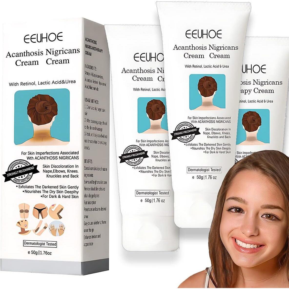 Spot Remover For Body, Spot Corrector Cream,- Underarm, Neck, Armpit, Knees, Elbows, Private Areas, Intimate Areas (Acanthosis 3Box)