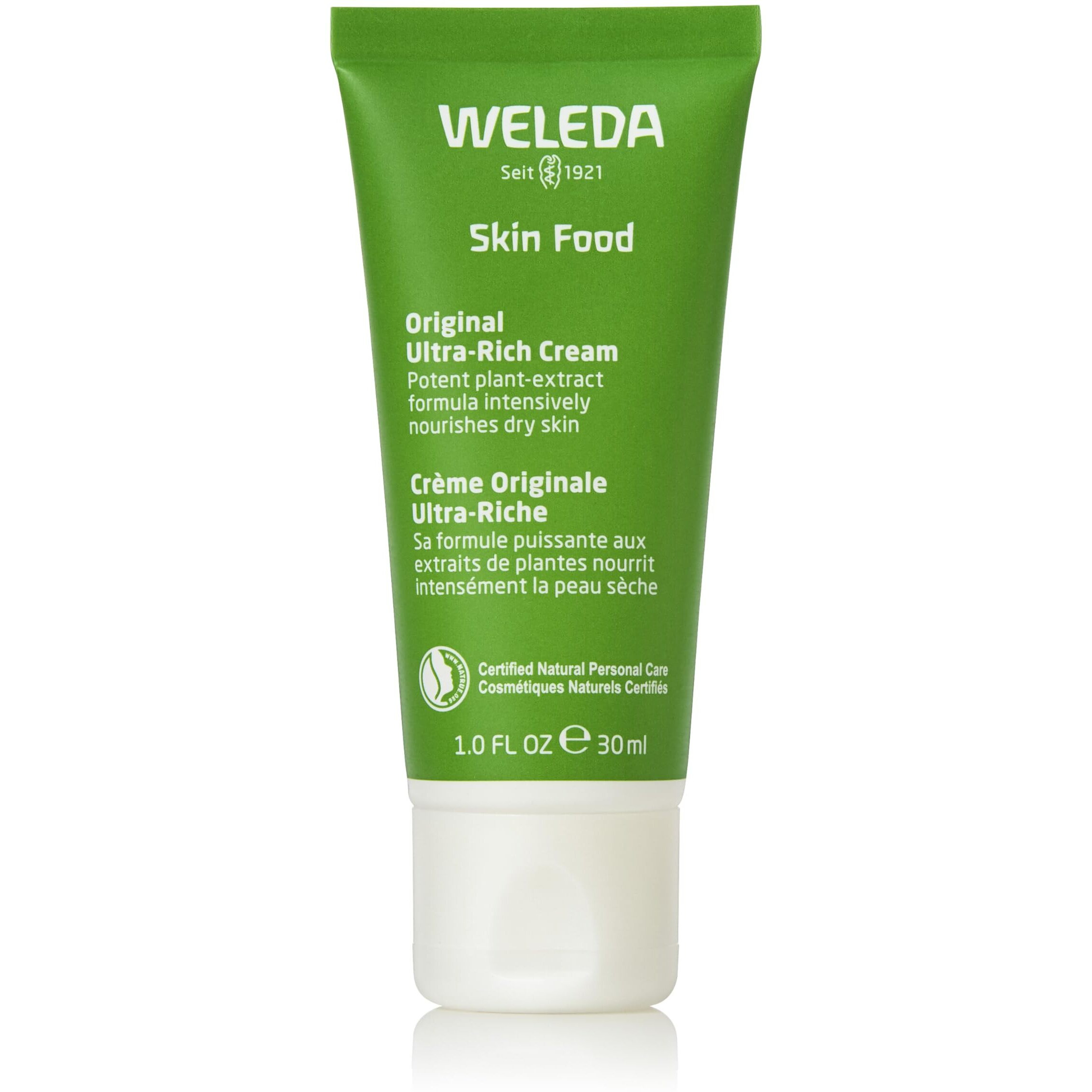 Weleda Skin Food Original Ultra-Rich Body Cream, 1 Fluid Ounce, Plant Rich Moisturizer With Pansy, Chamomile And Calendula