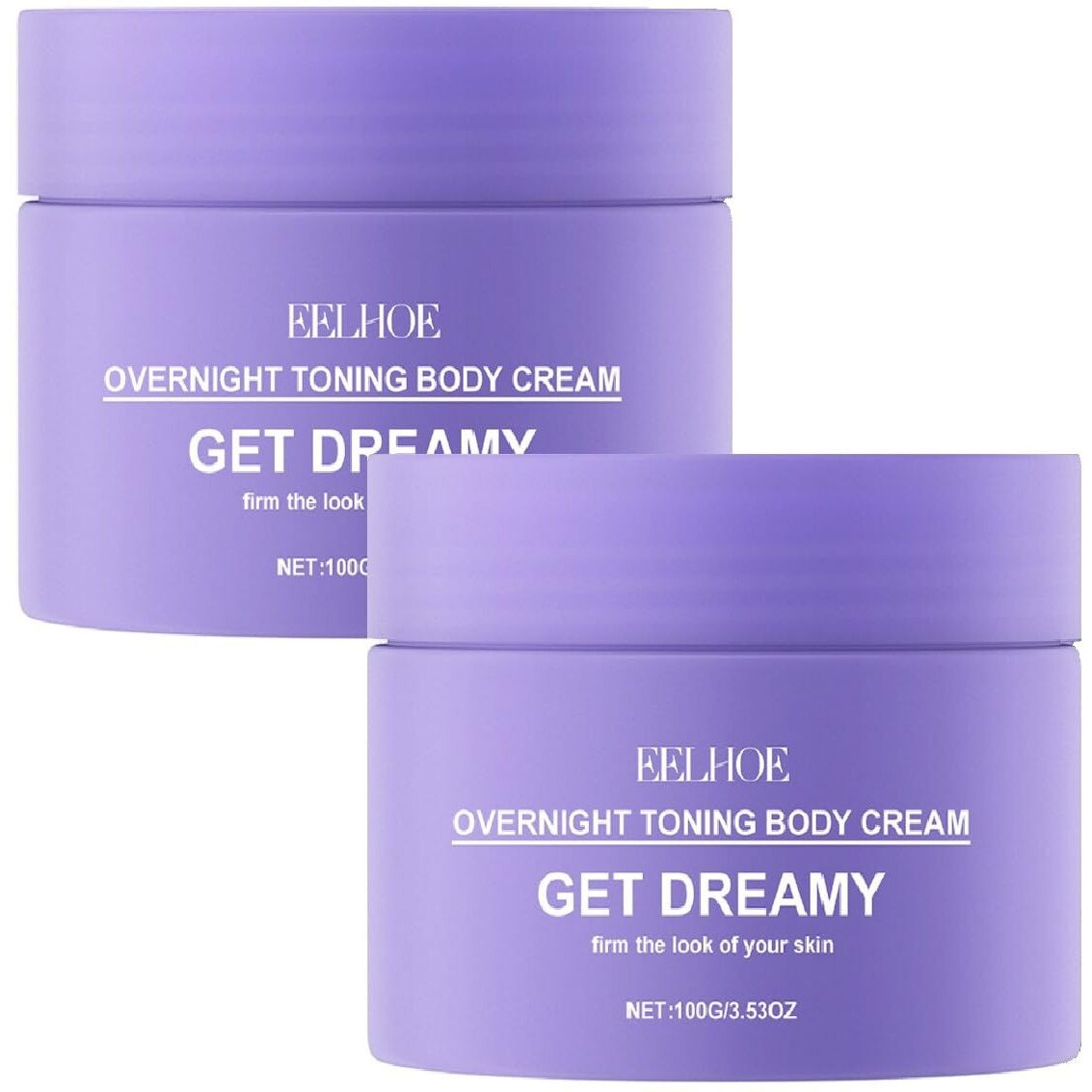 Ztsgu 2 Pcs Get Dreamy Overnight Toning Whip, Reduce Fine Lines & Wrinkles Helps Target The Appearance Of Loose Skin On The Body.