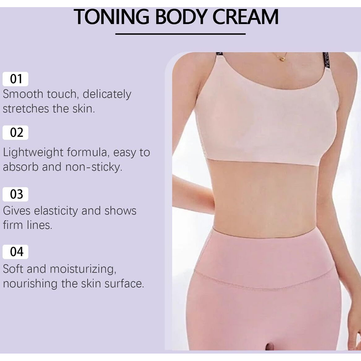Ztsgu 2 Pcs Get Dreamy Overnight Toning Whip, Reduce Fine Lines & Wrinkles Helps Target The Appearance Of Loose Skin On The Body.