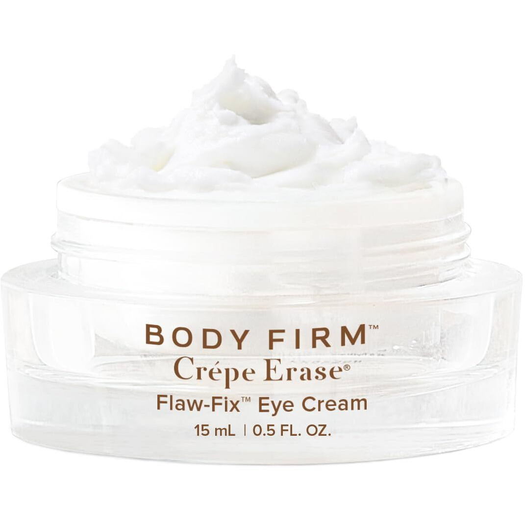 Body Firm Crepe Erase Flaw-Fix Advanced Eye Cream, Anti-Aging Wrinkle Cream, Supports Puffiness, Dark Circles, Wrinkles, Crepe Skin & Fine Lines, Tired Eyes, Citrus, 0.5 Fl Oz