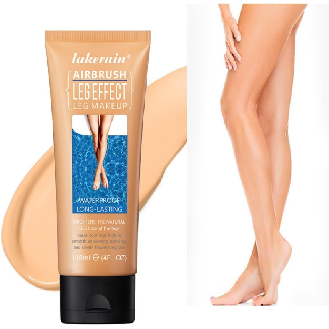 Leg Makeup Waterproof No Transfer,Leg And Body Scar Cover Up,Tattoo Cover Up Makeup Waterproof,Long Last Body Foundation (2 Medium Golw, 4 Fl Oz)