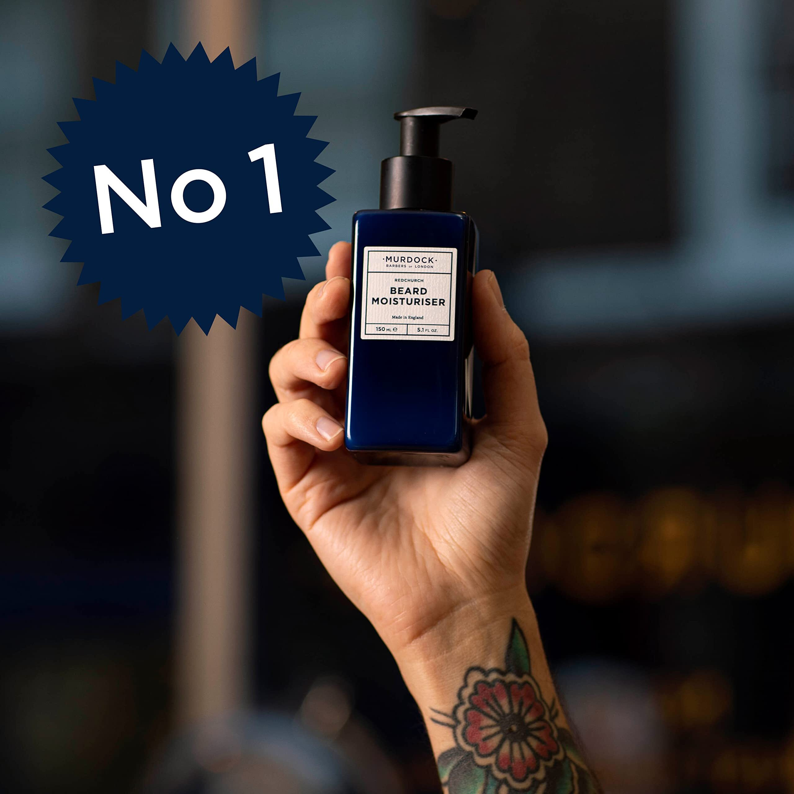 Murdock London Lightweight Beard Moisturizer For Men - Hydrating Beard Softener For Men & Skin Comfort - Clean Label Moisturizer For Daily Use, Reduce Flakiness & Irritation (5.1 Fl Oz)