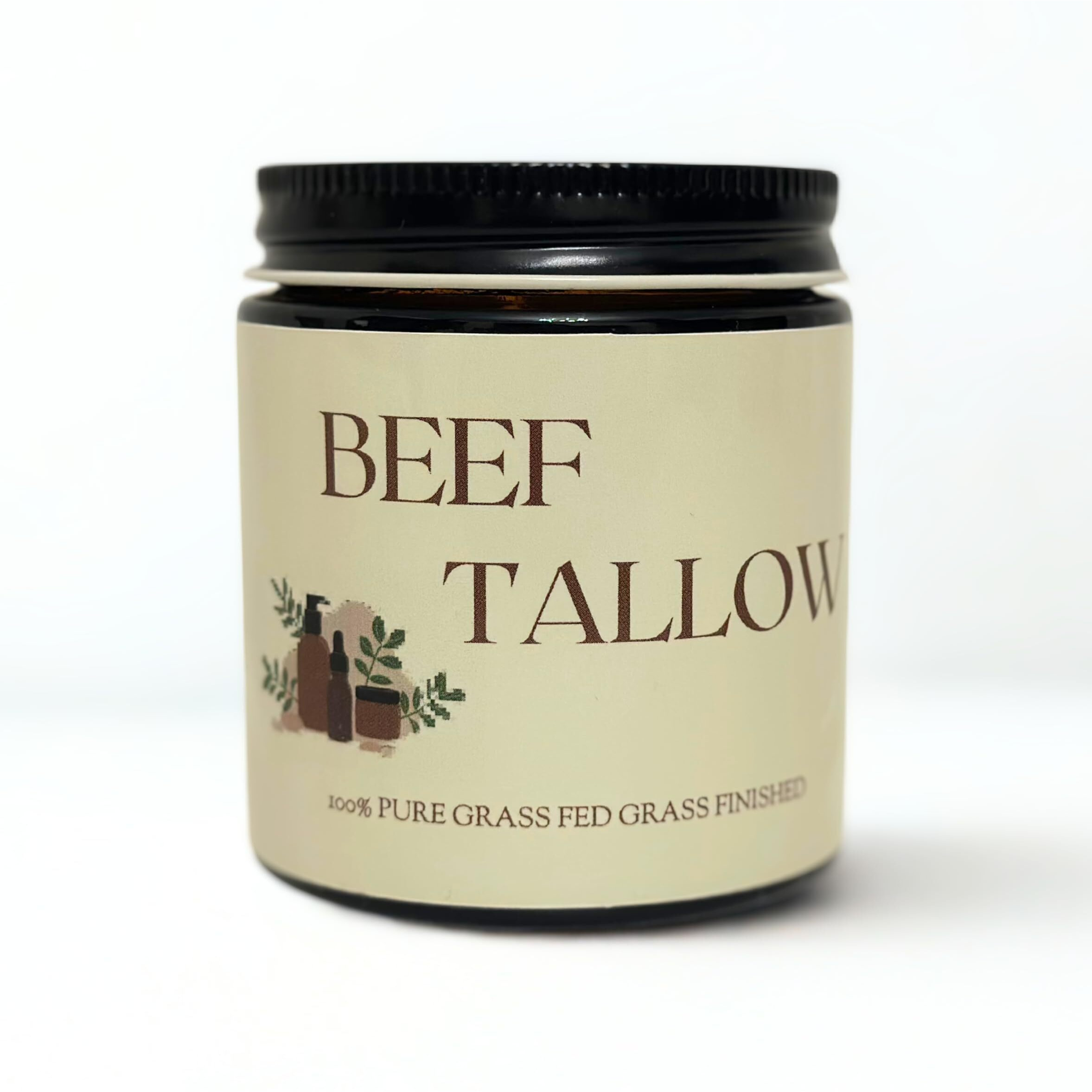 Ikarian 100% Grass Fed Beef Tallow For Skin Care | Premium Whipped Moisturizer | Face + Body | Single Ingredient, All Natural | 4 Fl. Oz. (Unscented)