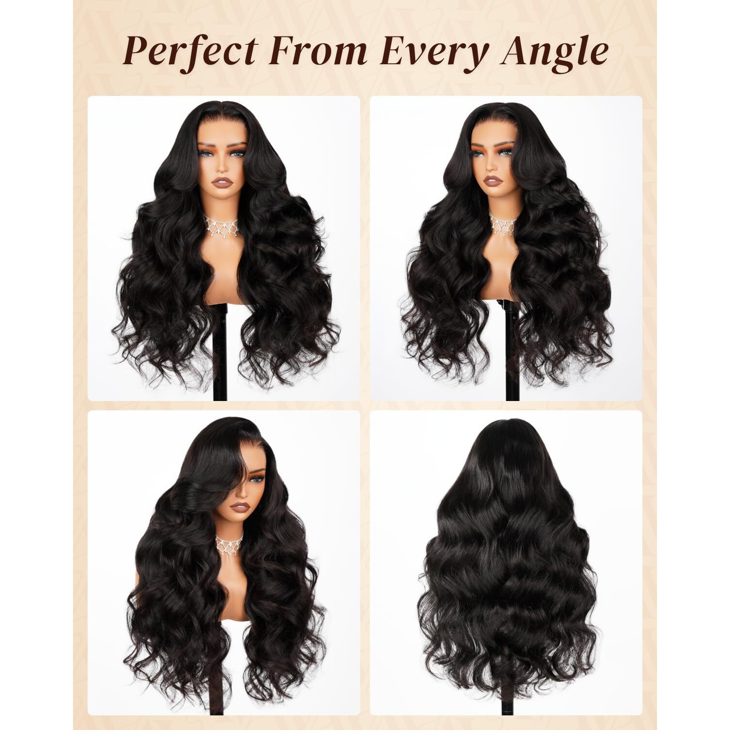 Arabella Hair 13X6 Lace Front Wigs Human Hair 230% Density Glueless Wig Human Hair 100% Body Wave Human Hair Wigs 12A Pre Plucked Pre-Bleached Pre-Cut Glueless Wig (30Inch,13X6 Body Wave)