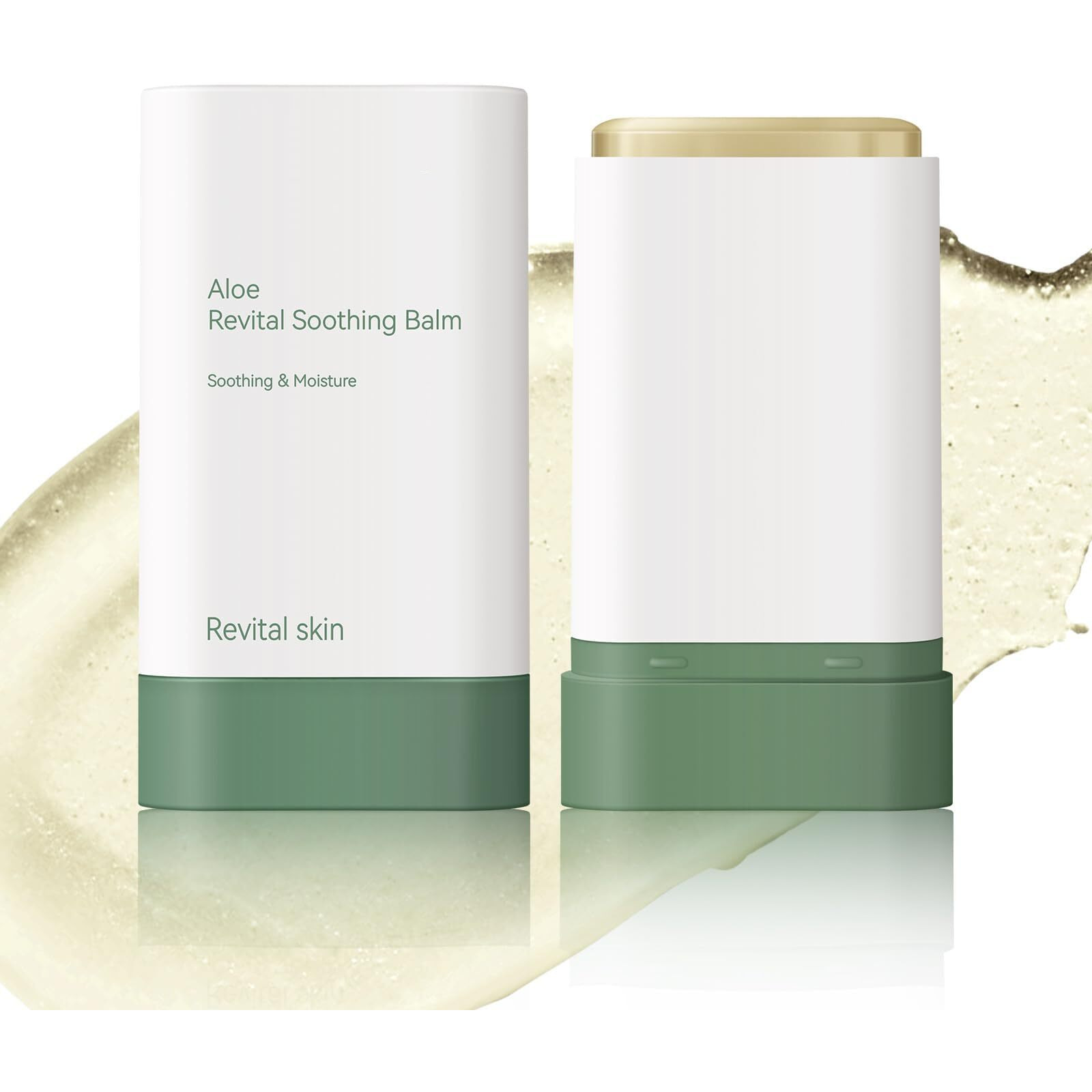 Grospe Organic Aloe Vera Gel Stick For Face & Body, Pure Aloe Gel Ideal For Hydrating, Soothing For Dry Skin, Anti-Wrinkle, Acne Scars, Soothing After Sun Care Relief