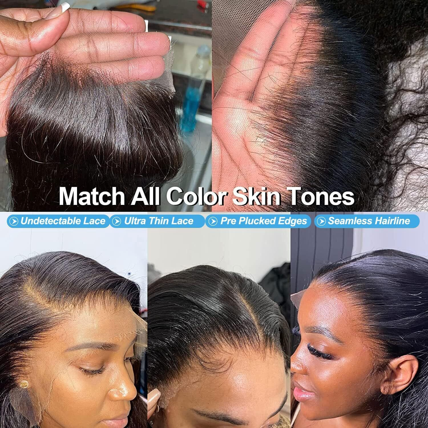 Abhayy Body Wave Lace Front Wigs Human Hair Pre Plucked 13X4 Hd Transparent Lace Frontal Wigs Human Hair For Women 250 Density Body Wave Glueless Wigs Human Hair With Baby Hair 32 Inch