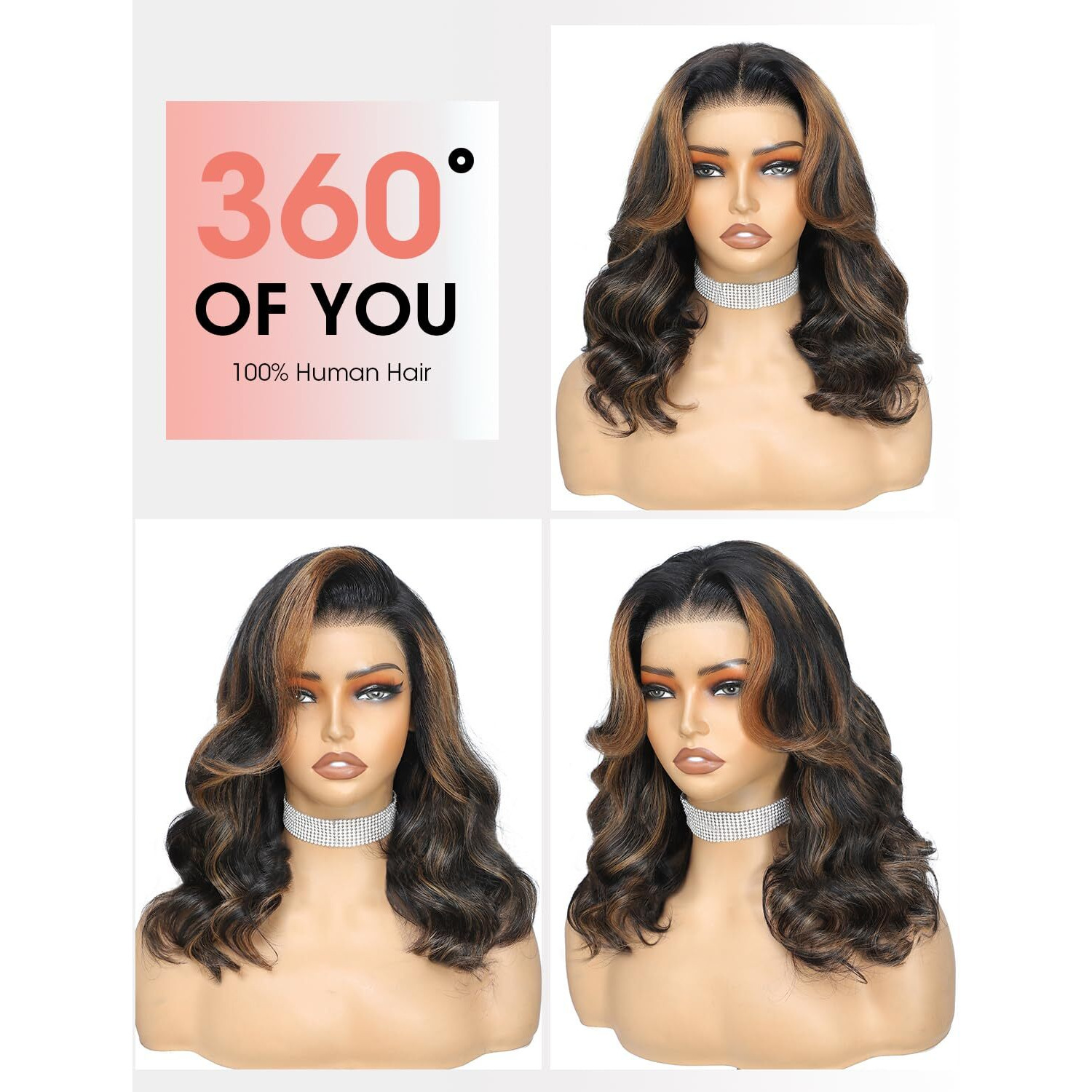 Curtain Bangs Face-Framing Bob Wig Human Hair 1B/30 Highlight Glueless Wigs Human Hair Pre Plucked Pre Cut 9X6 Hd Lace 200 Density Ombre Loose Body Wave Ready To Wear Closure Wigs For Women 14 Inch