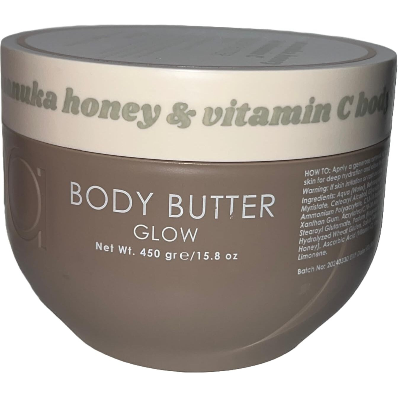 Ciroa Manuka Honey & Vitamin C Body Butter Glow 15.8 Oz