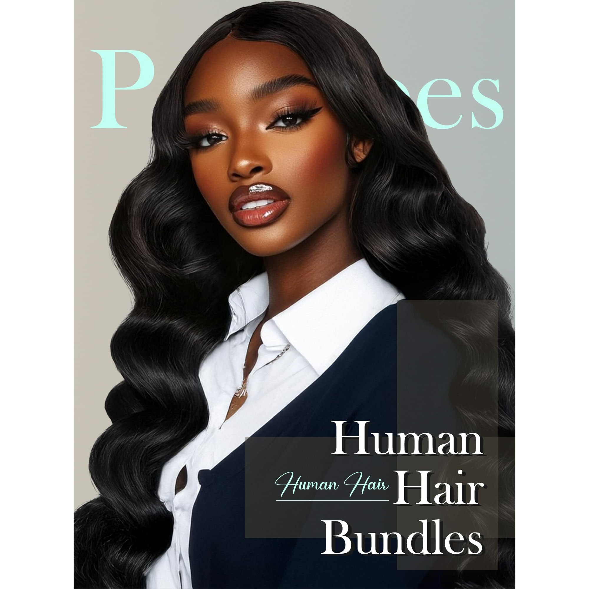 Body Wave Bundles Human Hair Human Hair Extensions Natural Brazilian Virgin Unprocessed Human Hair 4 Bundles Black Color 20 22 24 26 Inch