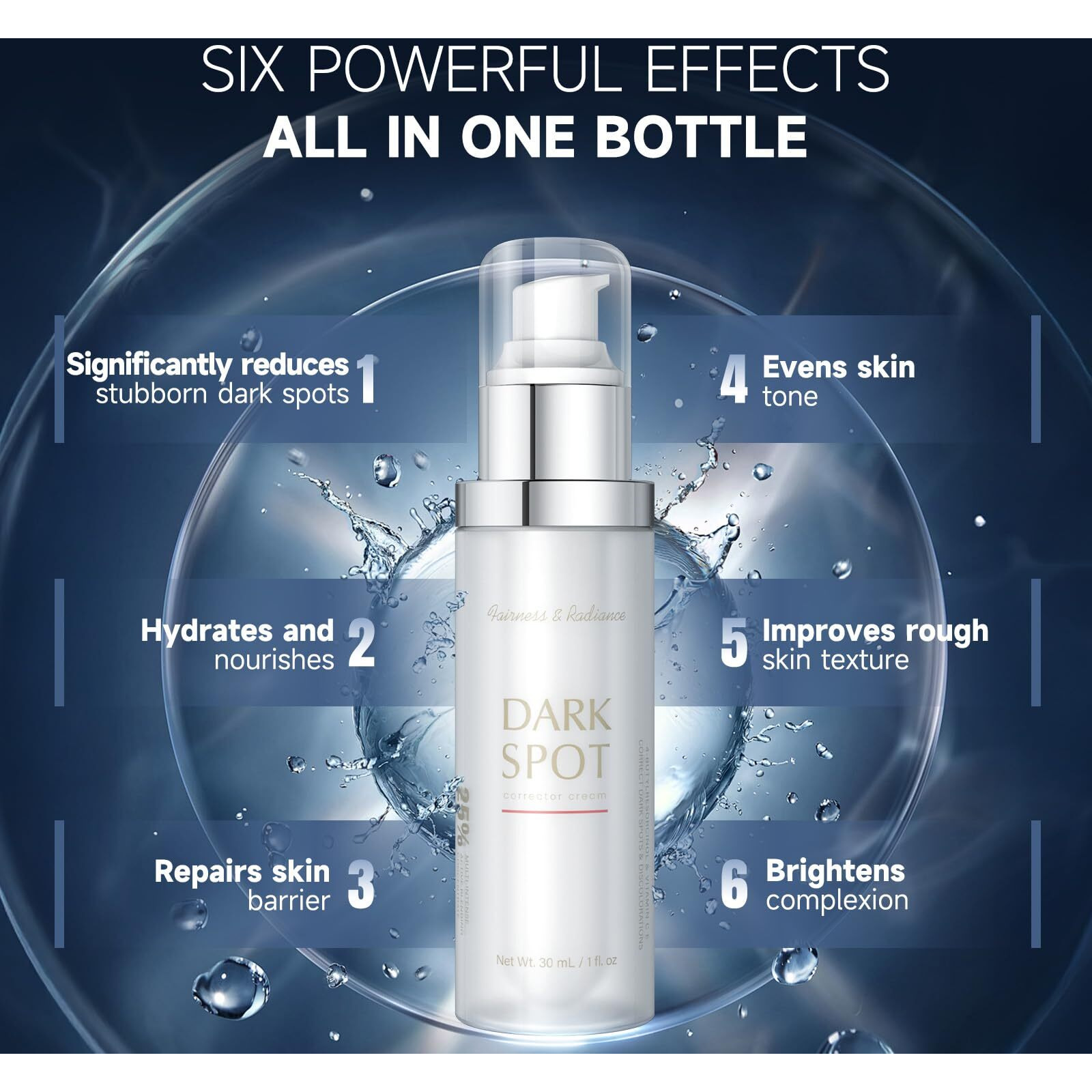 Oidla Dark Spot Remover For Face And Body, Corrector Cream, Sun And Age Spot Treatment, Rapid Tone Repair Retinol (1 Fl Oz)
