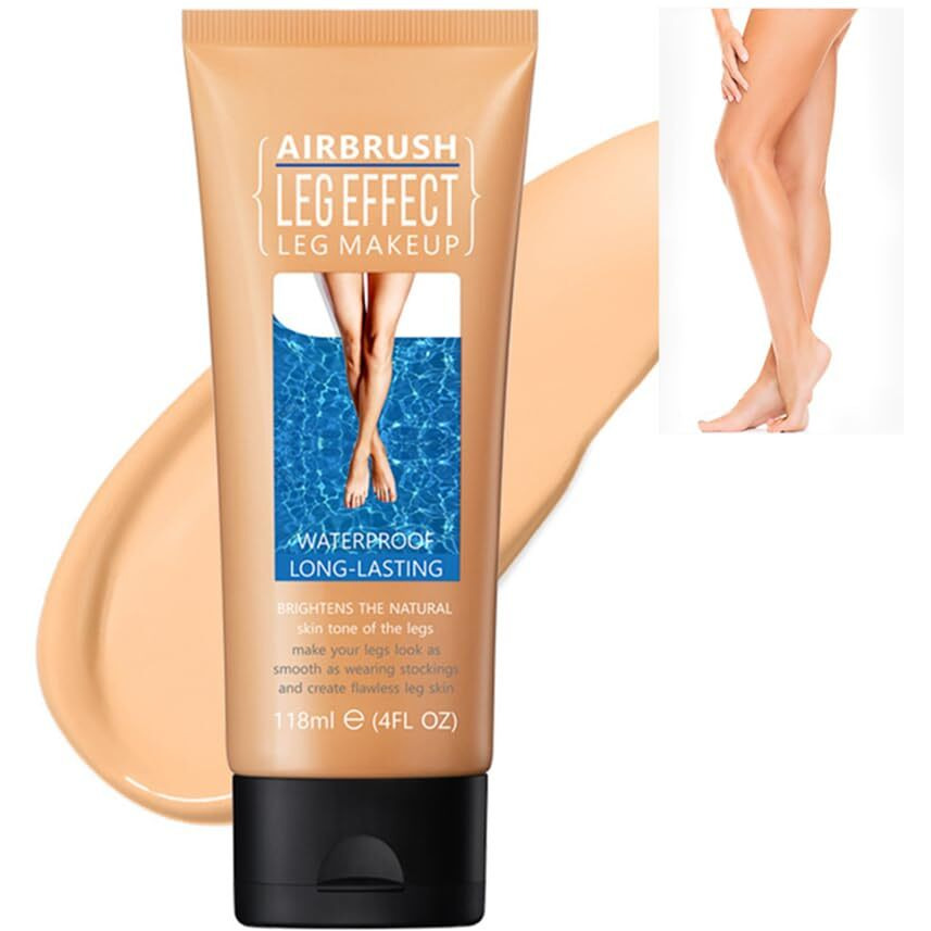 Waterproof Leg & Body Makeup - No Transfer, Covers Varicose Veins, Scars, And Tattoos For All Skin Tones, 4 Fl Oz (02Medium, 1 Piece)