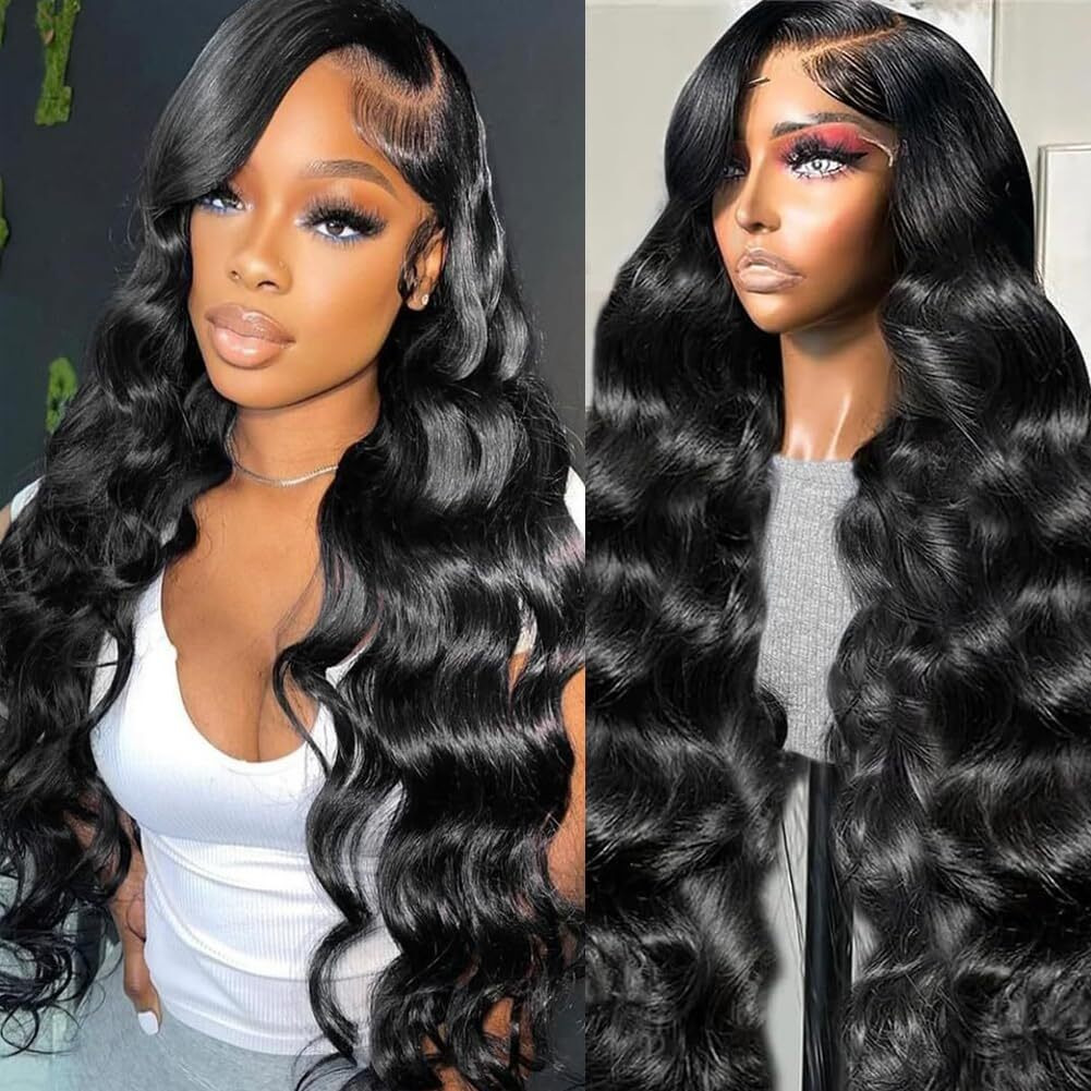 24 Inch 13X4 Body Wave Lace Front Wigs Human Hair For Women 200% Density Hd Lace Front Wigs Human Hair Pre Plucked With Baby Hair Natural Hairline Brazilian Virgin Glueless Wigs