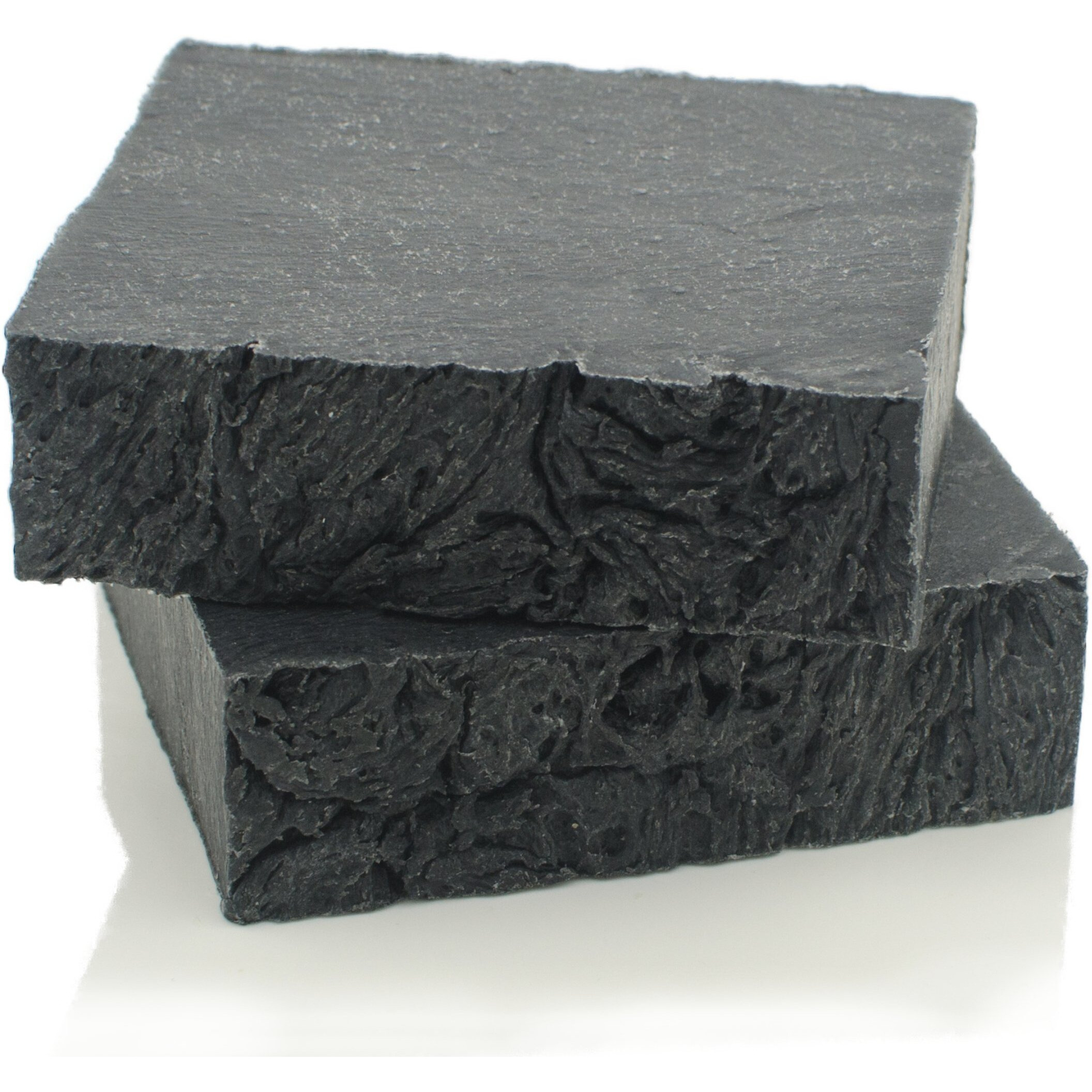 The Yellow Bird Natural Charcoal Soap Bar For Face, Body, Acne, Oily, And Sensitive Skin. (2 Bars)