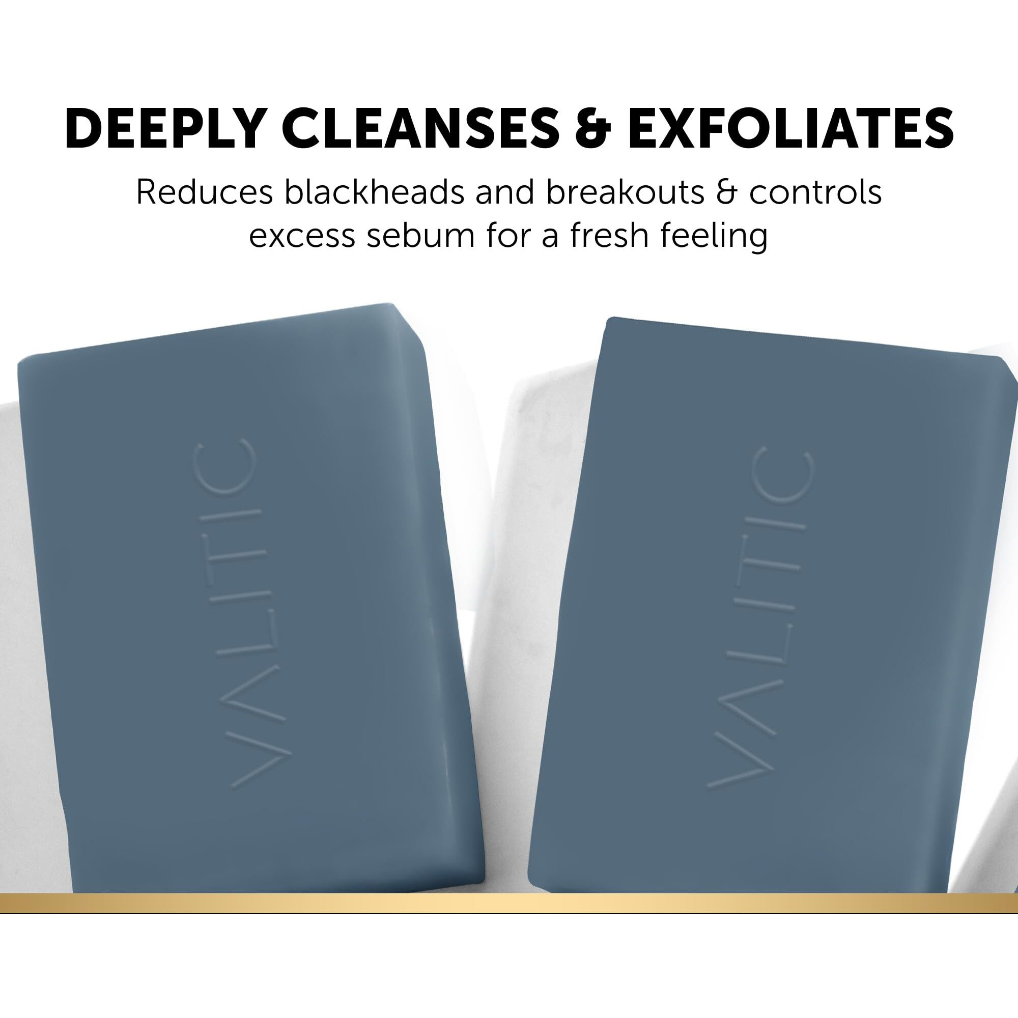 Valitic Salicylic Acid And Vitamin C Soap Bar - Facial Cleanser And Exfoliating Body Wash For Blackheads, Enlarged Pores And Blemish Skin With Collagen, Hyaluronic Acid, Vitamin E - 2 Pack