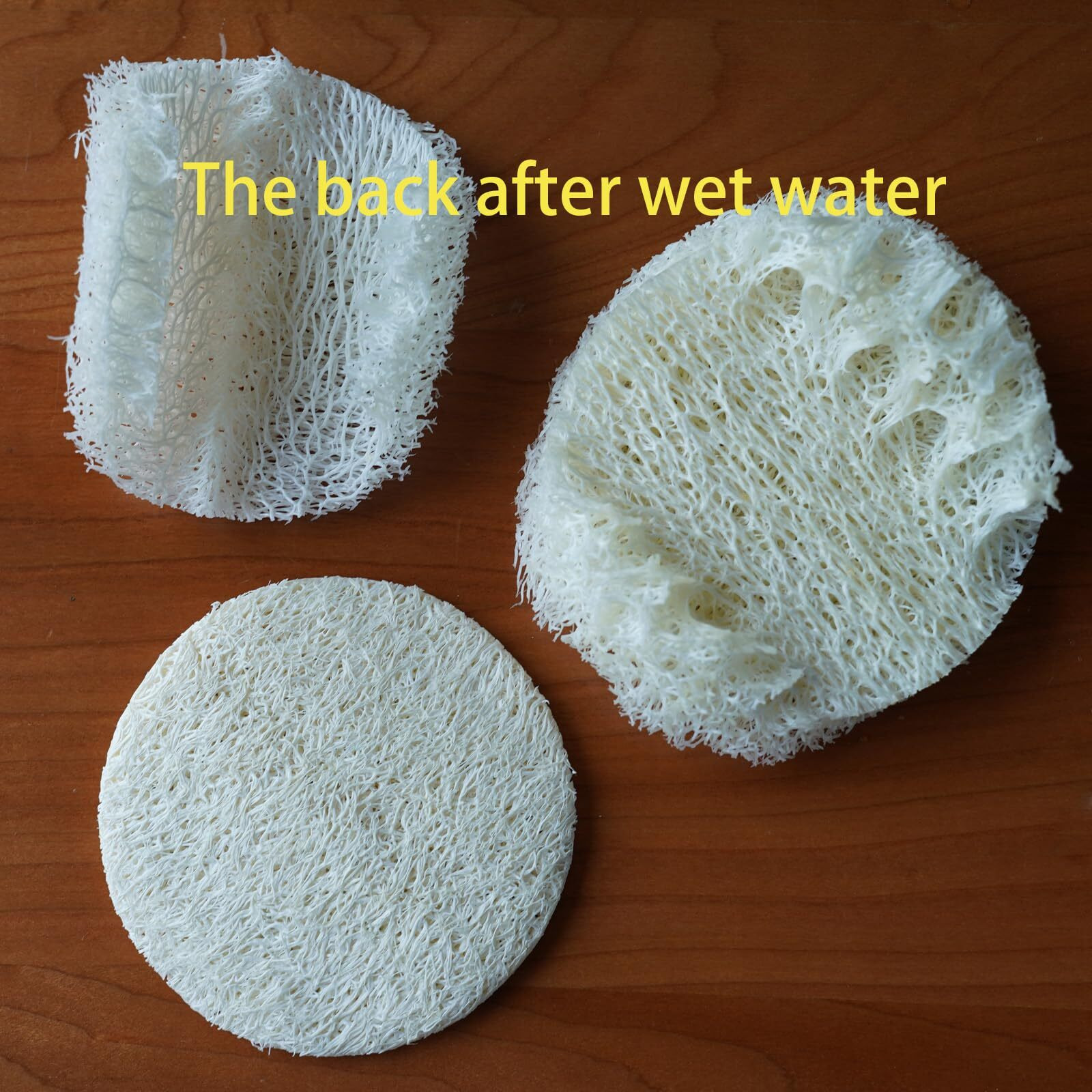 30 Pcs Exfoliating Loofah Face Pads Diameter For 2.75'' Natural Facial Body Scrubbers Facial Brush For Massage Face Cleaning Makeup Removal Removing Facial Masks And Makeup Bathing Loofah Sponge