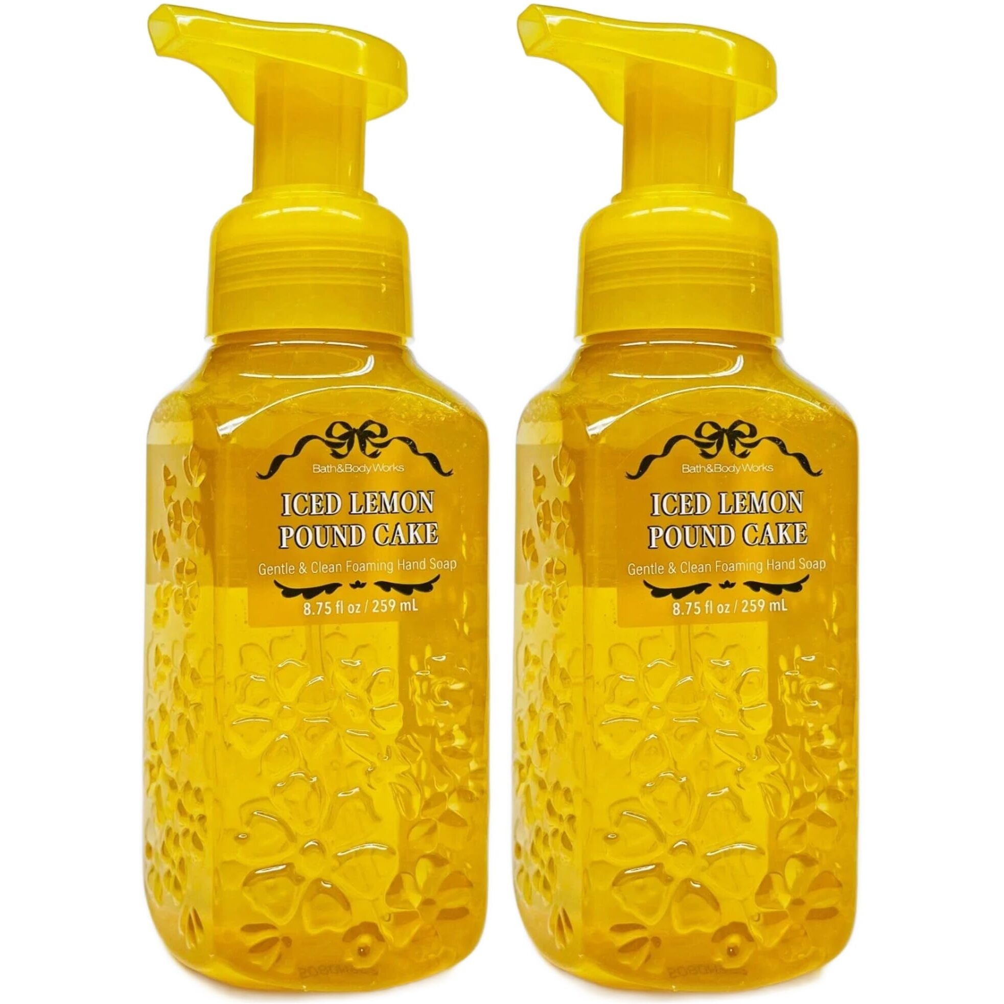 Bath And Body Works Gentle & Clean Foaming Hand Soap 8.75 Ounce 2-Pack (Iced Lemon Poundcake)