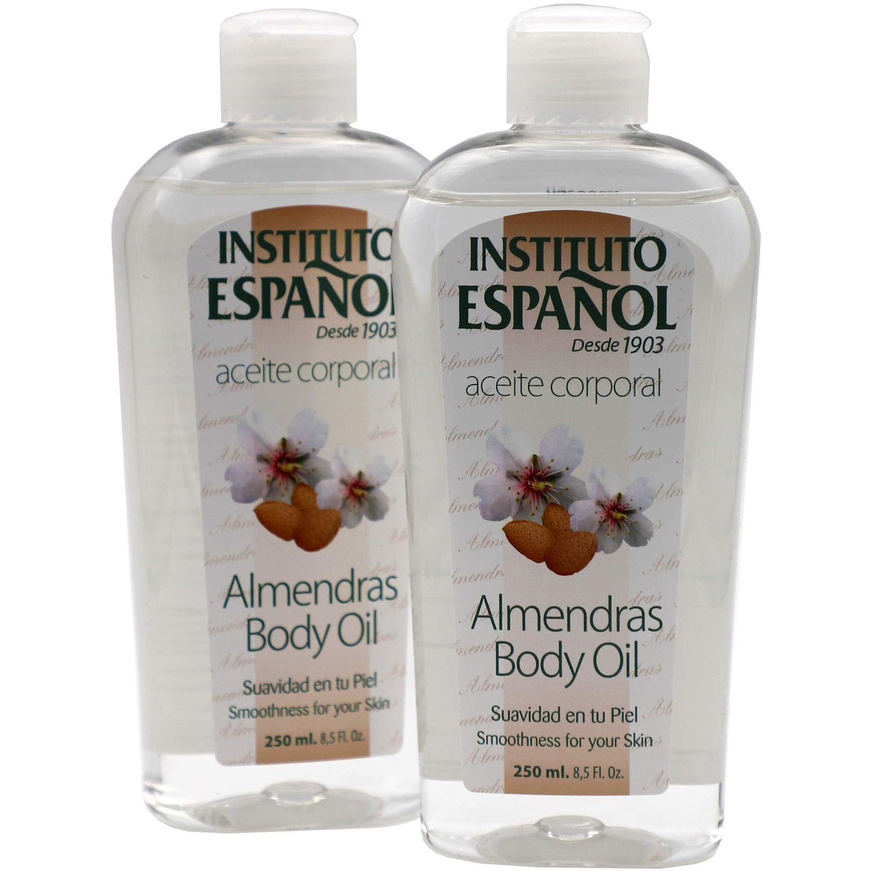 Instituto Espaol Almond Body Oil, Smoothness For Your Skin, 2-Pack Of 8.5 Fl Oz Each, 2 Bottles
