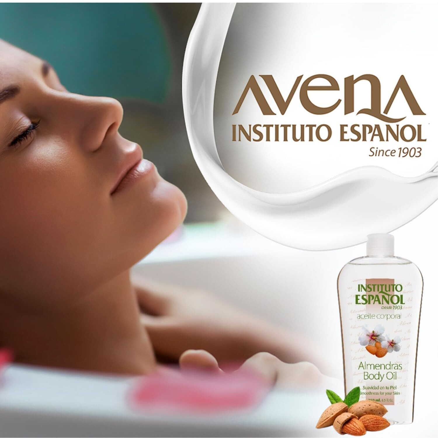 Instituto Espaol Almond Body Oil, Smoothness For Your Skin, 2-Pack Of 8.5 Fl Oz Each, 2 Bottles
