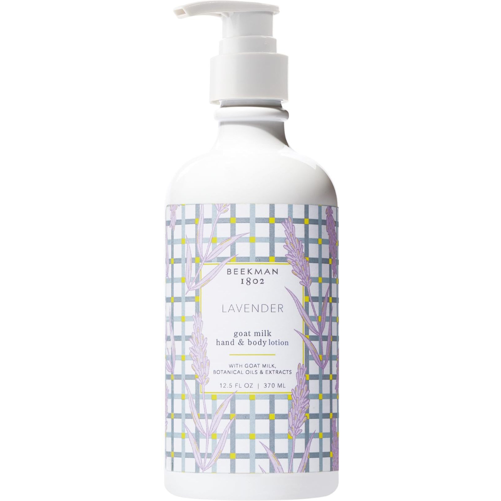 Beekman 1802 Goat Milk Body Lotion, Lavender - Scented - 12.5 Oz - Hydrating & Moisturizing With Shea Butter - For Sensitive Skin - Cruelty Free - Packaging May Vary - Pump Included, Ready For Use