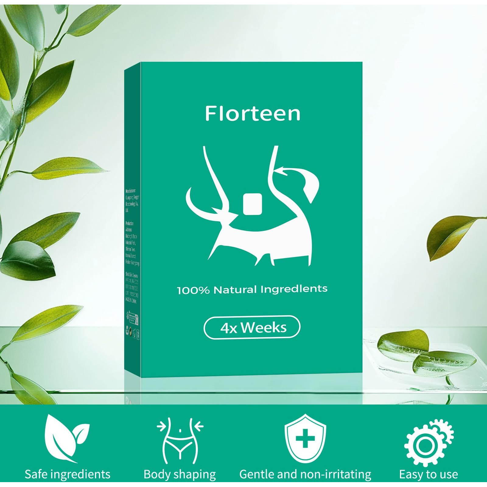 Florteen Ozempatch For Women, 60 Tablets Ozem Patches For Body, Natural Ingredients, Skin Moisturizing & Tightening, Gentle & Nourishing, For All Skin Types (2 Pack)