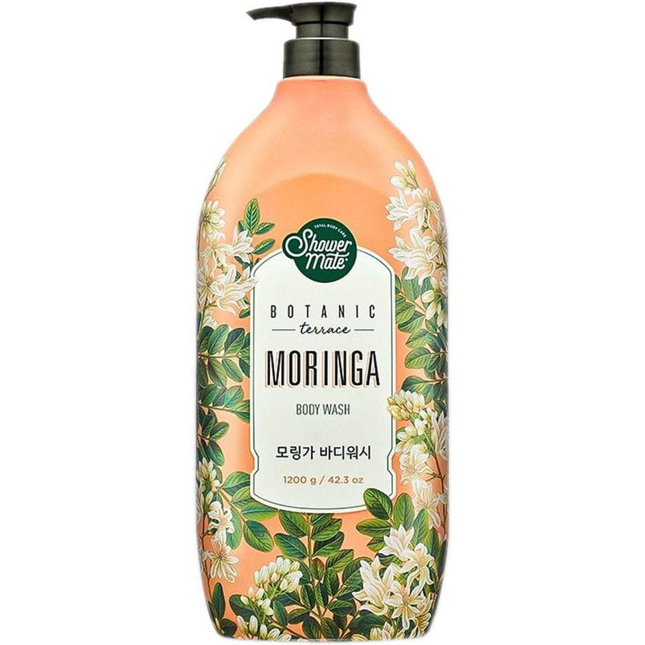 Showermate Botanic Body Wash 42.3 Fl Oz, 1.2 Kg (Moringa)