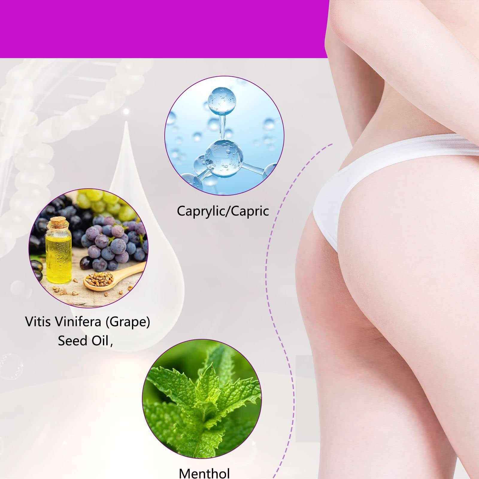 Safudan Hip Plump Up Oil,Firming Body Oil, Natural Herbal Hip Lift Buttock Massage Oil, Butt Firming Enhancement Essential Oil For Women, Firming & Lifting Fast (1 Pcs)