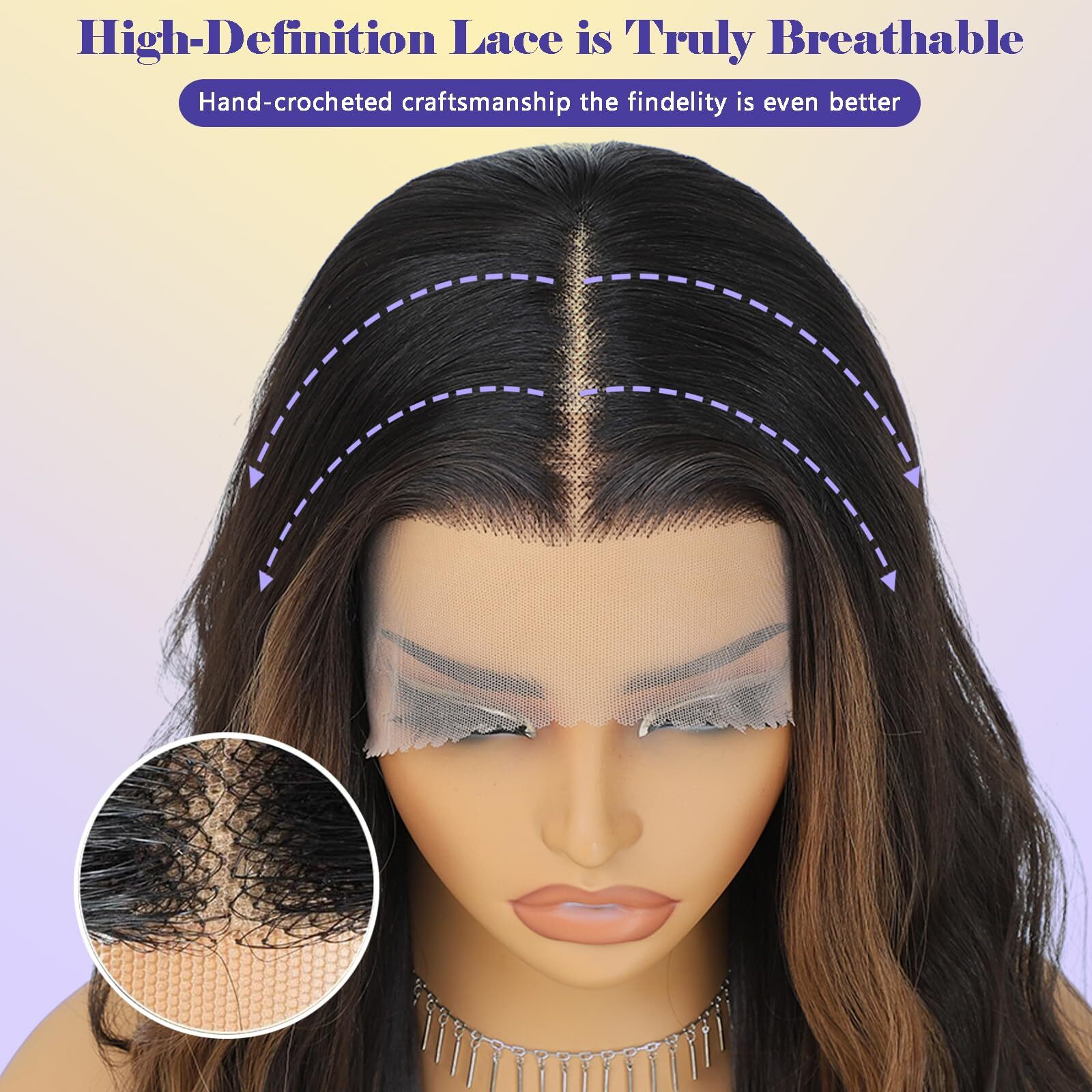 Skunk Synthetic Lace Front Wig 28 Inch Long Wavy Natural Wave Wigs 13  4  1 Pre Plucked Glueless Wig Synthetic Hair For Women Loose Body Wave With Natural Hairline Heat Resistant Synthetic Wavy Wig