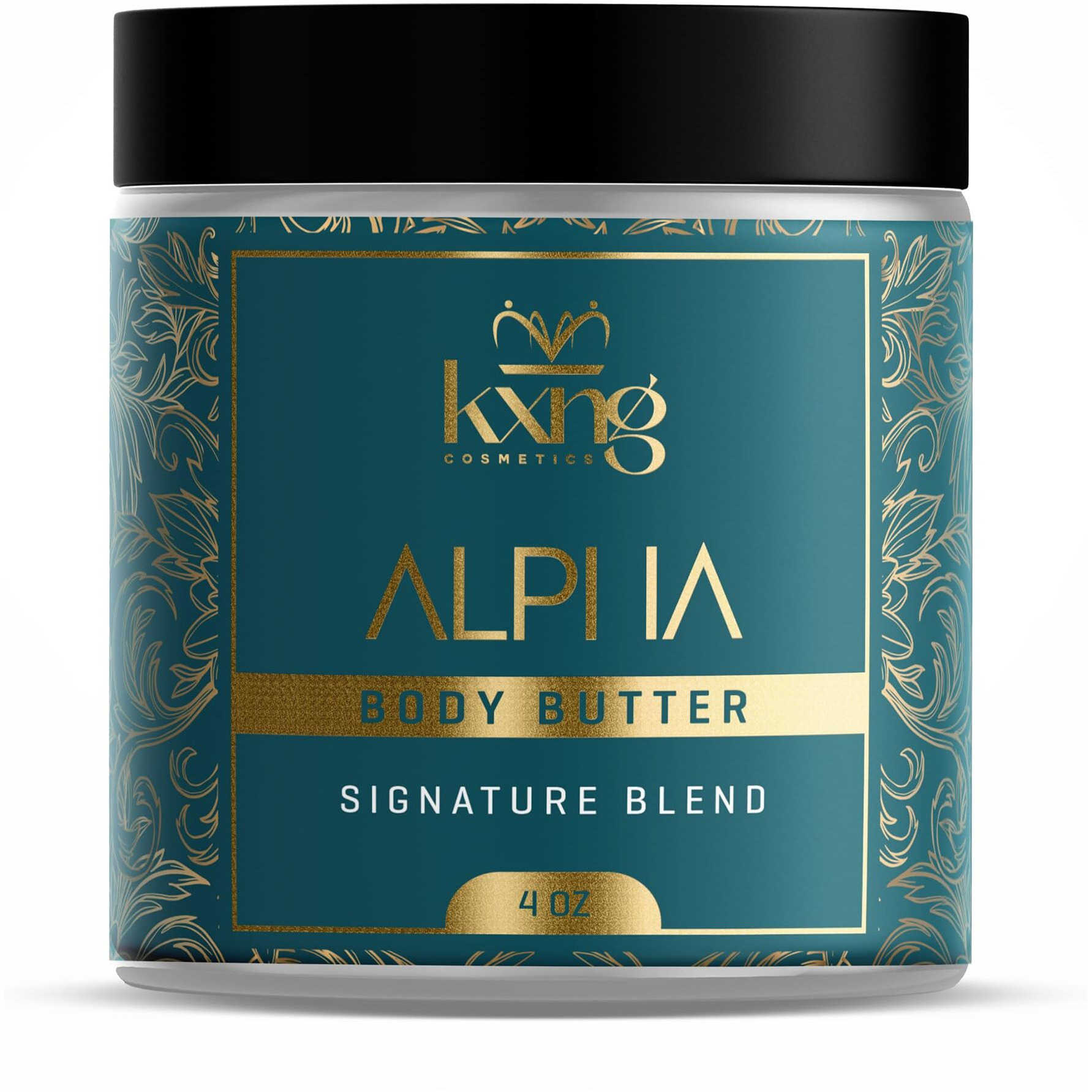 Kxng Cosmetics, Body Butter, Organic Skin Care For Men And Women, Body Moisturizer Lotions And Creams, Raw Shea Butter, Cocoa Butter, Mango, Coconut Oil, Hand, Foot, All Skin Types (Alpha)
