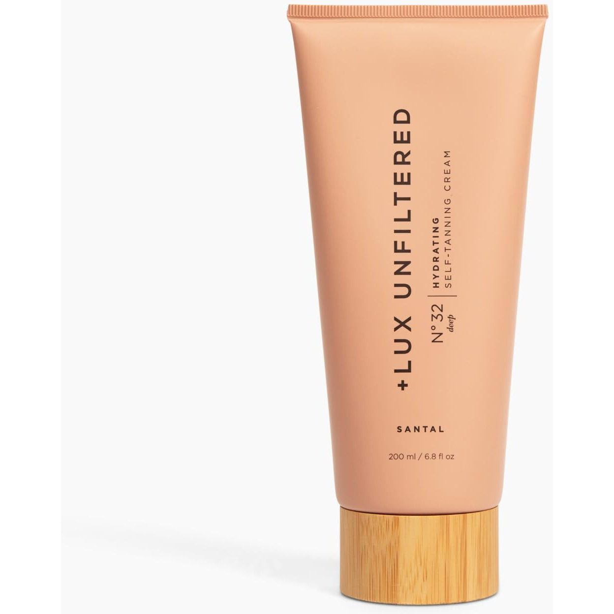 + Lux Unfiltered N32 Deep Gradual Self Tanner, Hydrating Self Tanning Lotion With Shea Butter & Squalane - Non-Sticky, No Transfer, Natural-Looking Tan - Vegan & Cruelty-Free Sunless Tanner - Santal