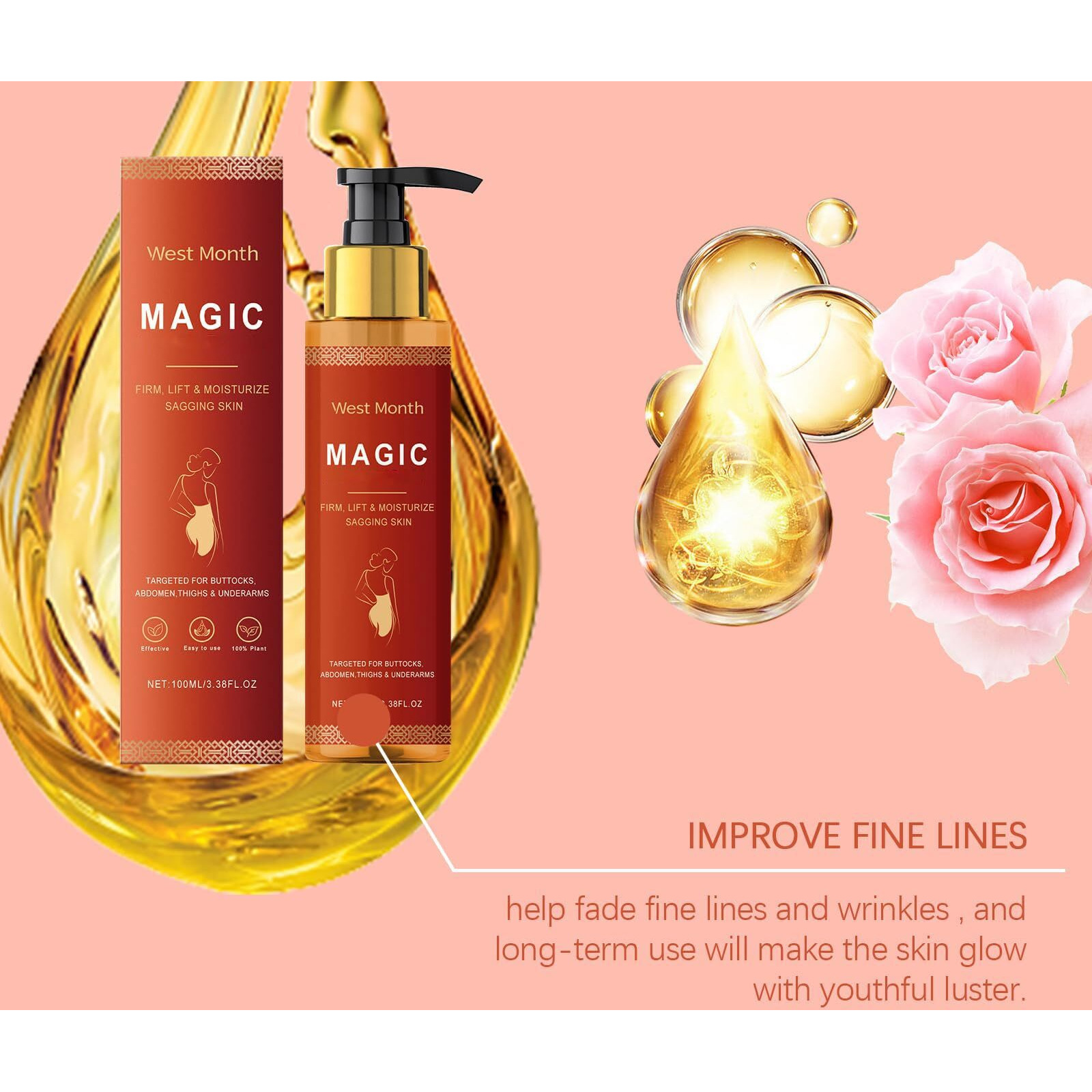 Body Firming Oil, Body Oil Alternative Hydrating And Firming Skin Oil For Full Body Use