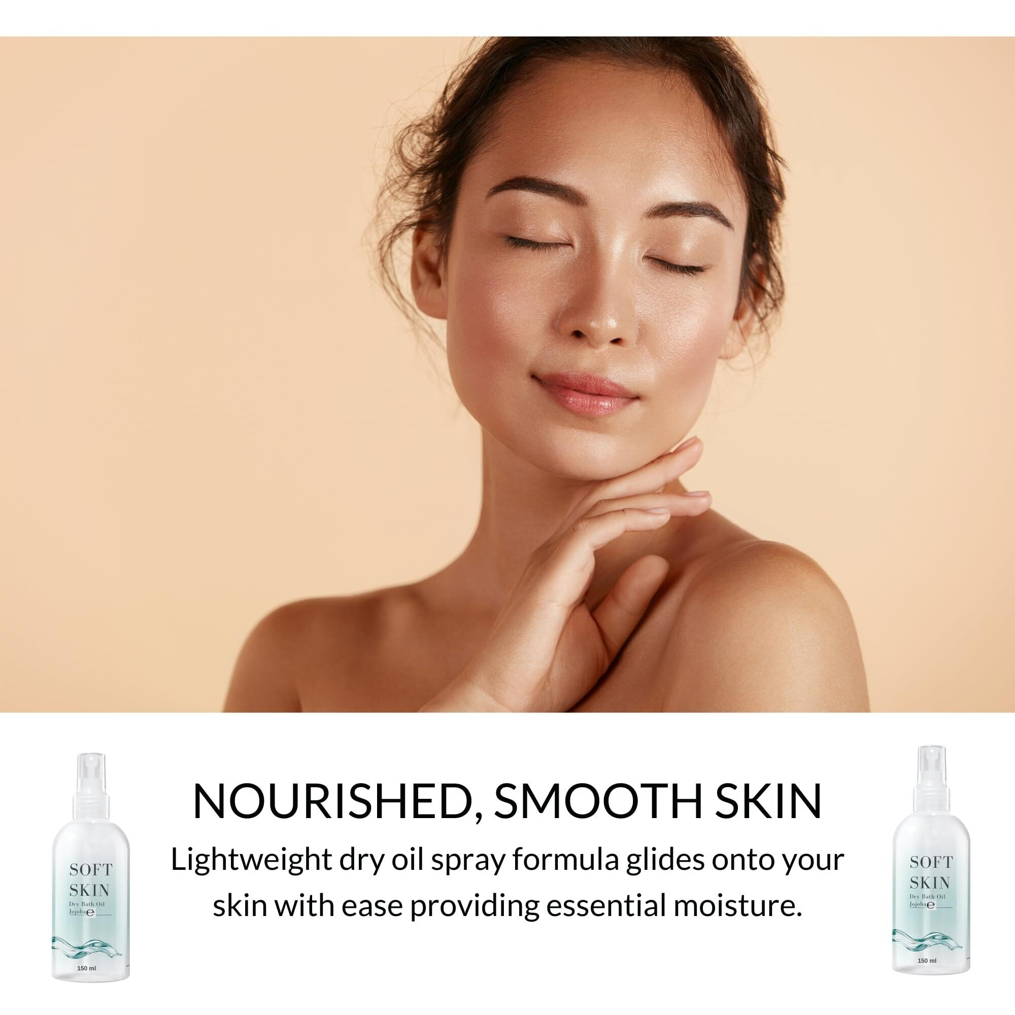 Soft Skin Jojoba Original Dry Oil Spray - 5.28 Fl.Oz, Body Oil After Shower, Pack Of 2 (10.56 Fl.Oz)