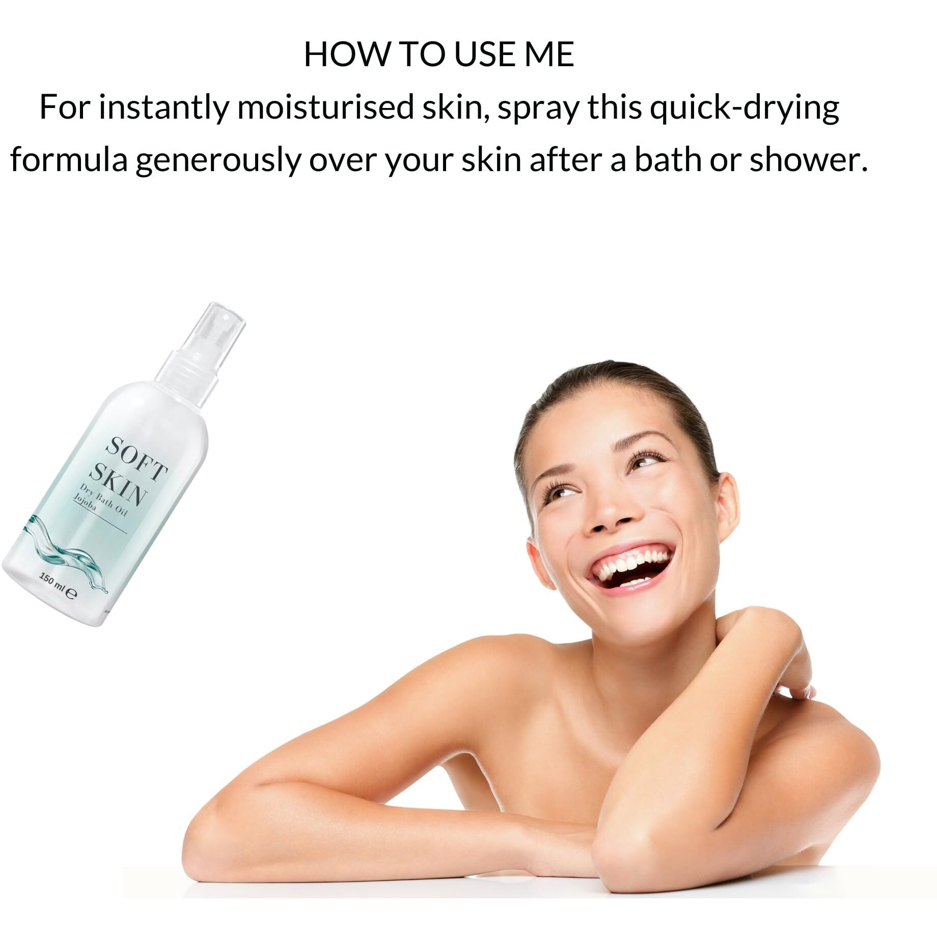 Soft Skin Jojoba Original Dry Oil Spray - 5.28 Fl.Oz, Body Oil After Shower, Pack Of 2 (10.56 Fl.Oz)