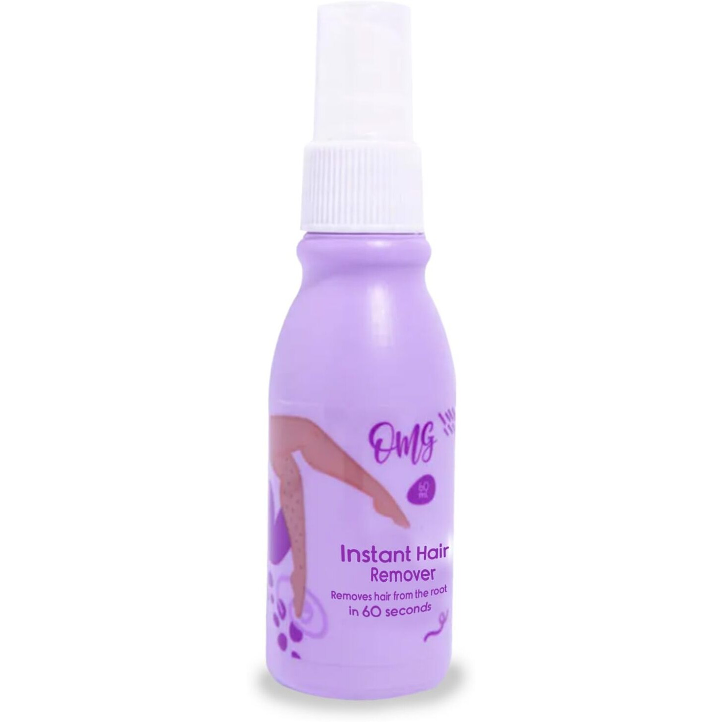 Depilador Hair Removal Spray For Women And Men 60Ml Quick And Easy Body Hair Remover For Legs, Underarms, Arms, And Bikini Area Smooth Finish With Clean Application O.M.G.