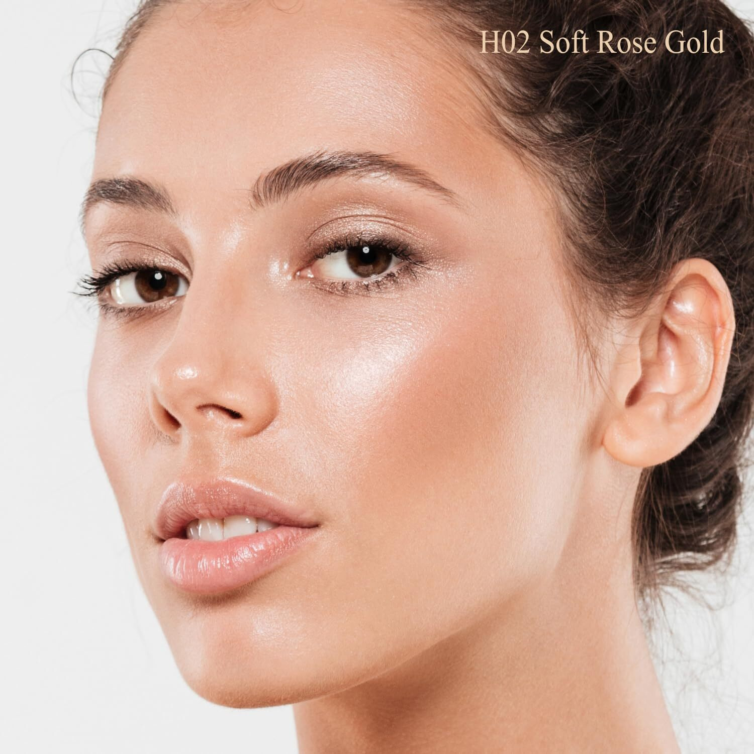 Mymerry Dewy Highlighter Makeup, Highlighter Makeup Stick For Face And Body, Radiant & Shimmer Glow, Buildable Color For All Day | Vegan & Cruelty-Free | Champagne Rose Gold 15G/0.53Fl.Oz