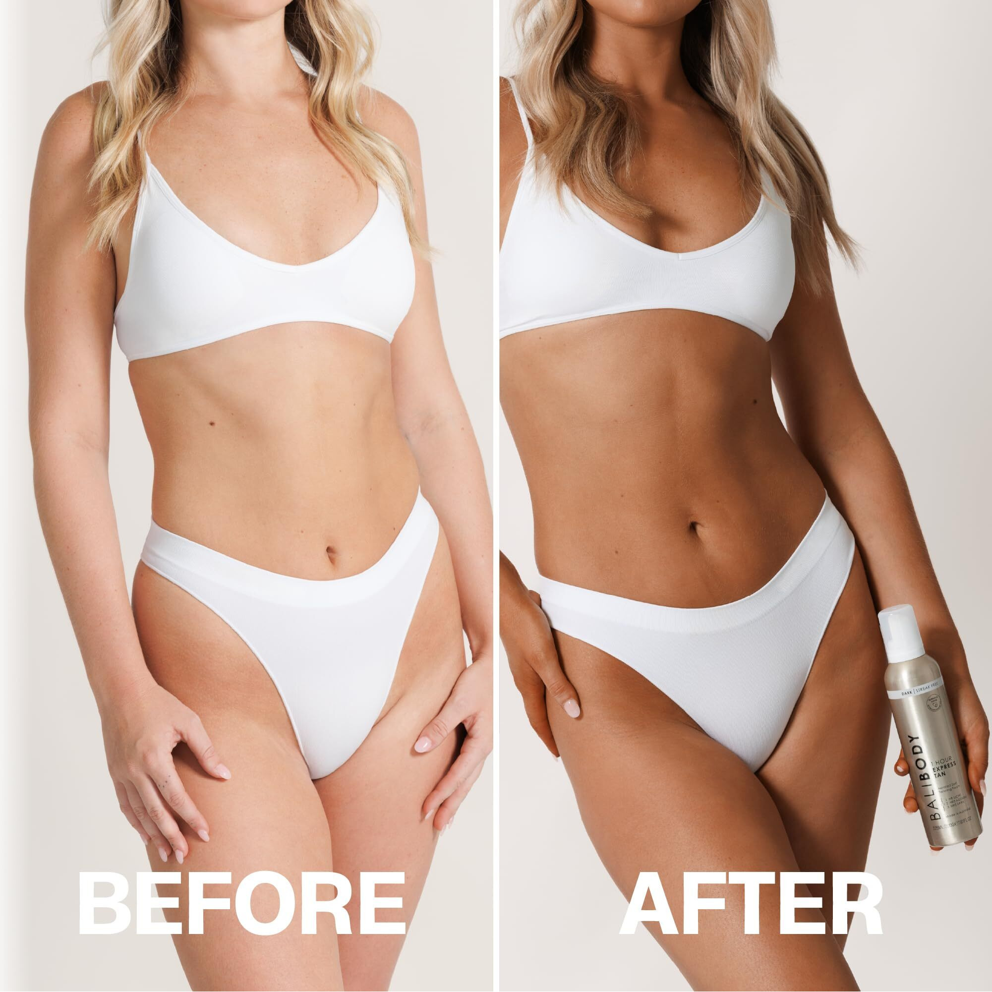 Bali Body 1-Hour Express Self Tanner Foam - Dark Shade, Fast-Drying, Streak-Free, Lightweight Formula For A Natural, Flawless Tan - Self Tan, Fake Tan, Vegan & Cruelty-Free (127 Ml/4.05 Fl Oz)