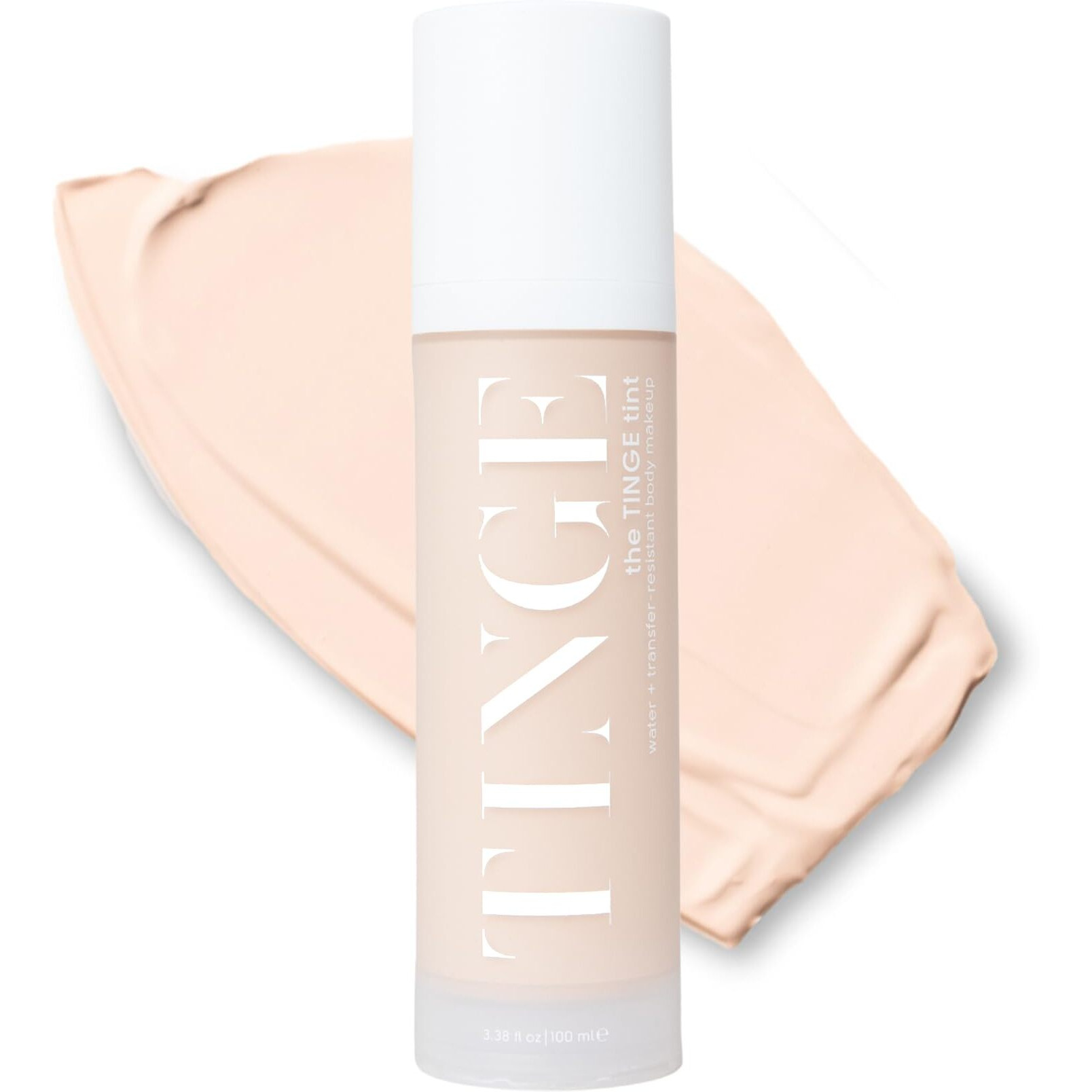Tinge Tint Body Makeup, Lasts Up To 48 Hours, Medium Coverage Cream With Amino Acids, Hyaluronic Acid & Lysine, Semi Matte Finish, Water & Transfer Resistant, 3.38 Fl Oz - Fair Cool